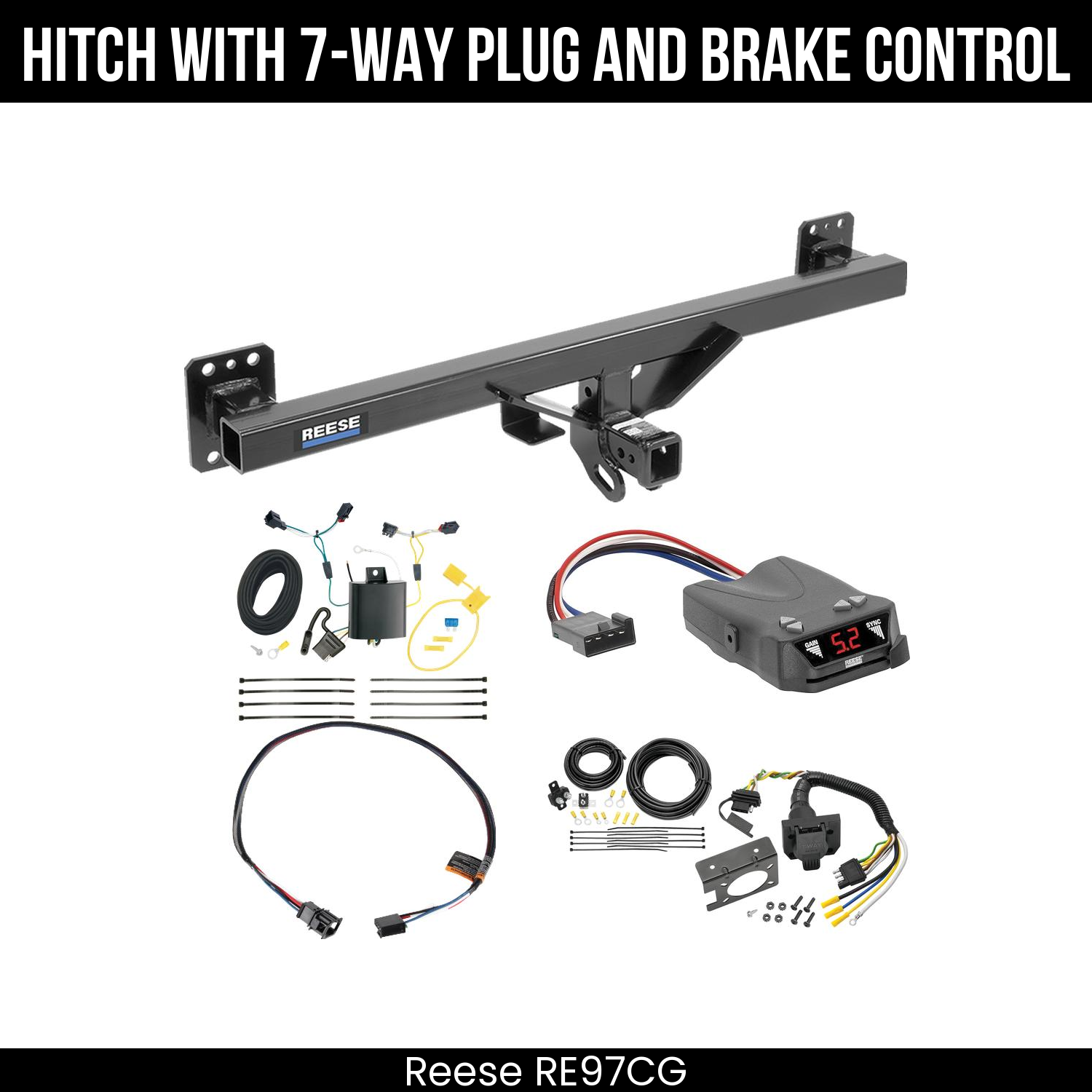 Trailer Hitch , 7-Way , Reese Brakeman IV Brake Control