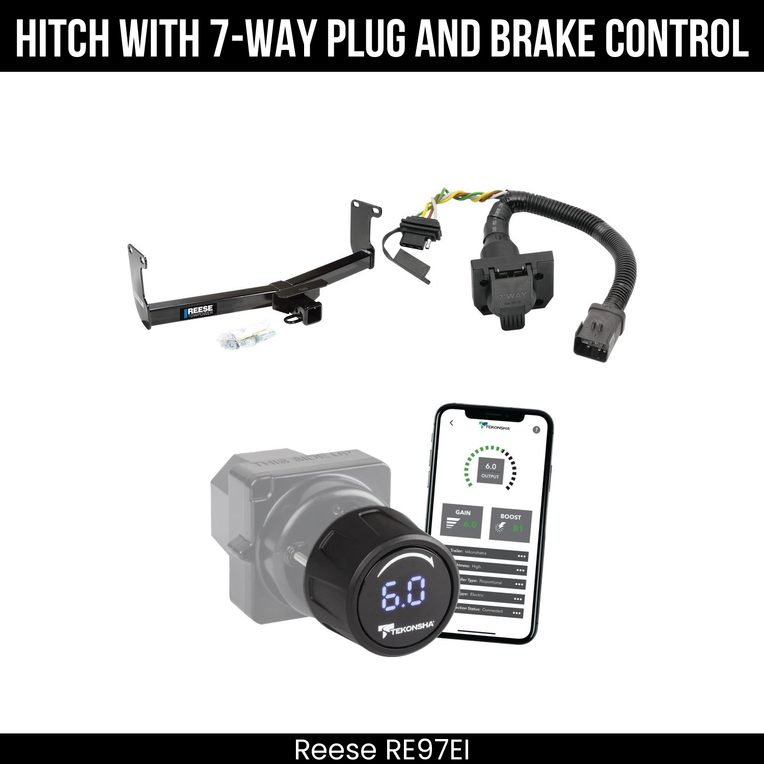 Reese RE97EI Hitch With 7 Way Plug And Brake Control Bundle Featureimg