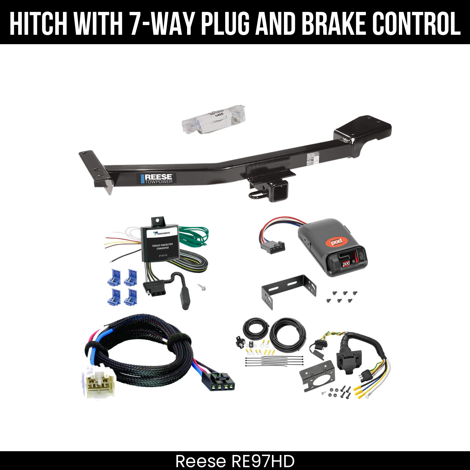 Trailer Hitch , 7-Way , Pro Series POD Brake Control