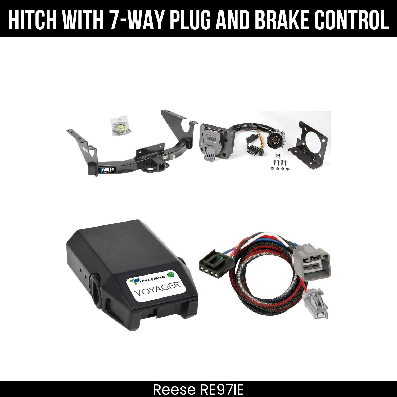 Trailer Hitch , 7-Way , Tekonsha Voyager Brake Control