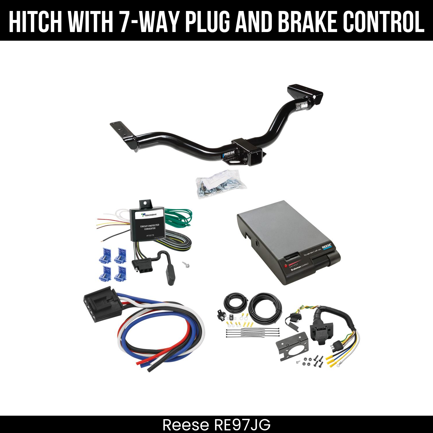 Trailer Hitch , 7-Way , Reese Brakeman Brake Control