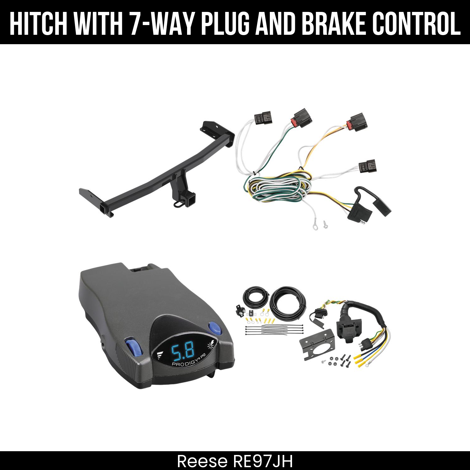 Trailer Hitch , 7-Way , Tekonsha Prodigy P2 Brake Control