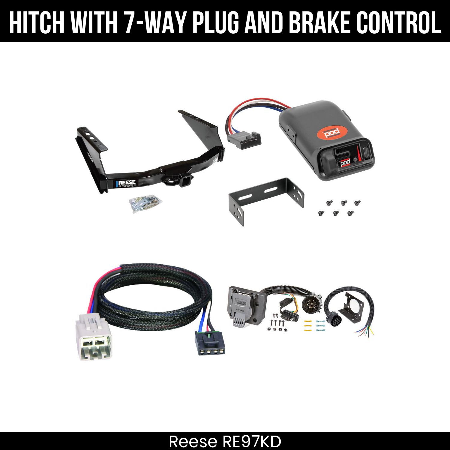 Trailer Hitch , 7-Way , Pro Series POD Brake Control