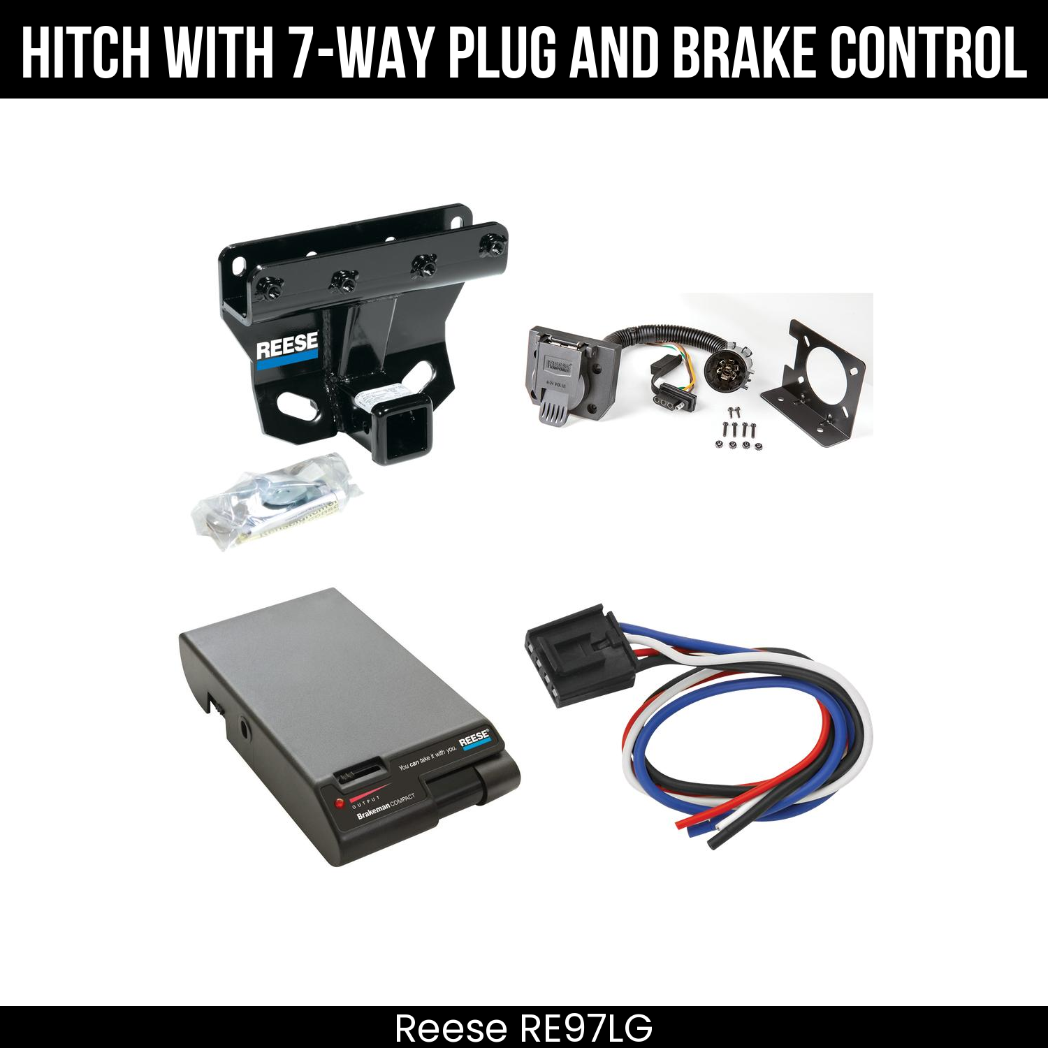 Trailer Hitch , 7-Way , Reese Brakeman Brake Control