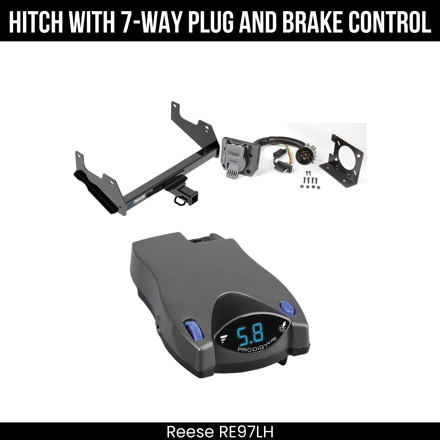Trailer Hitch , 7-Way , Tekonsha Prodigy P2 Brake Control