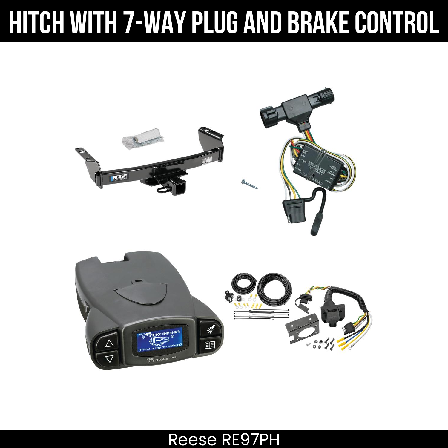Trailer Hitch , 7-Way , Tekonsha Prodigy P3 Brake Control
