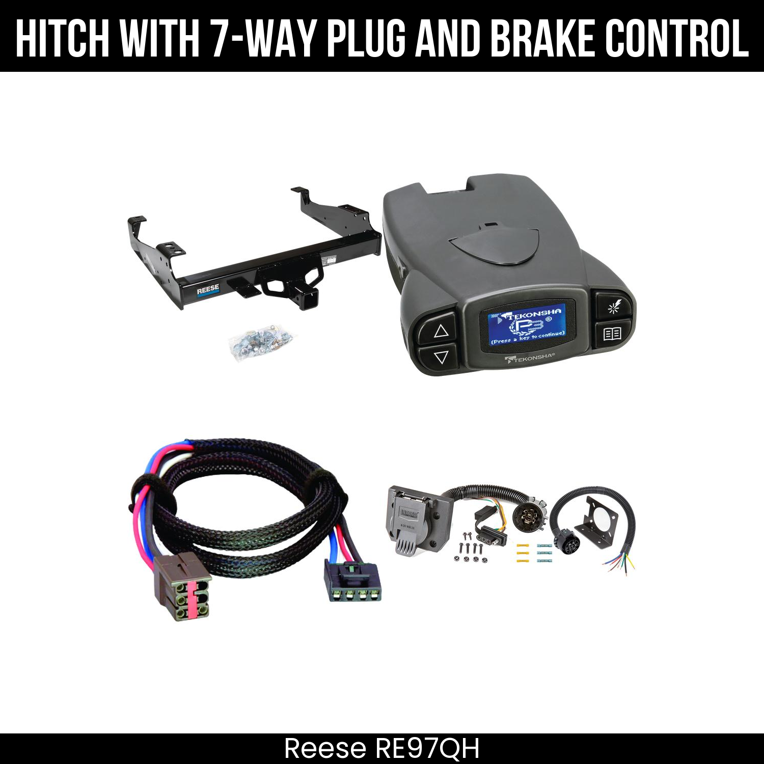 Trailer Hitch , 7-Way , Tekonsha Prodigy P3 Brake Control