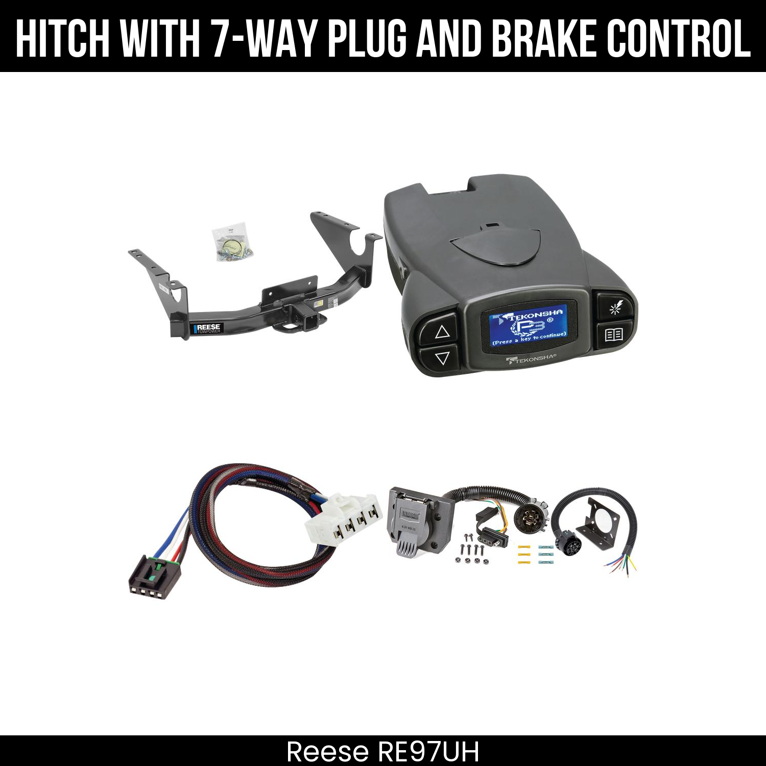 Trailer Hitch , 7-Way , Tekonsha Prodigy P3 Brake Control
