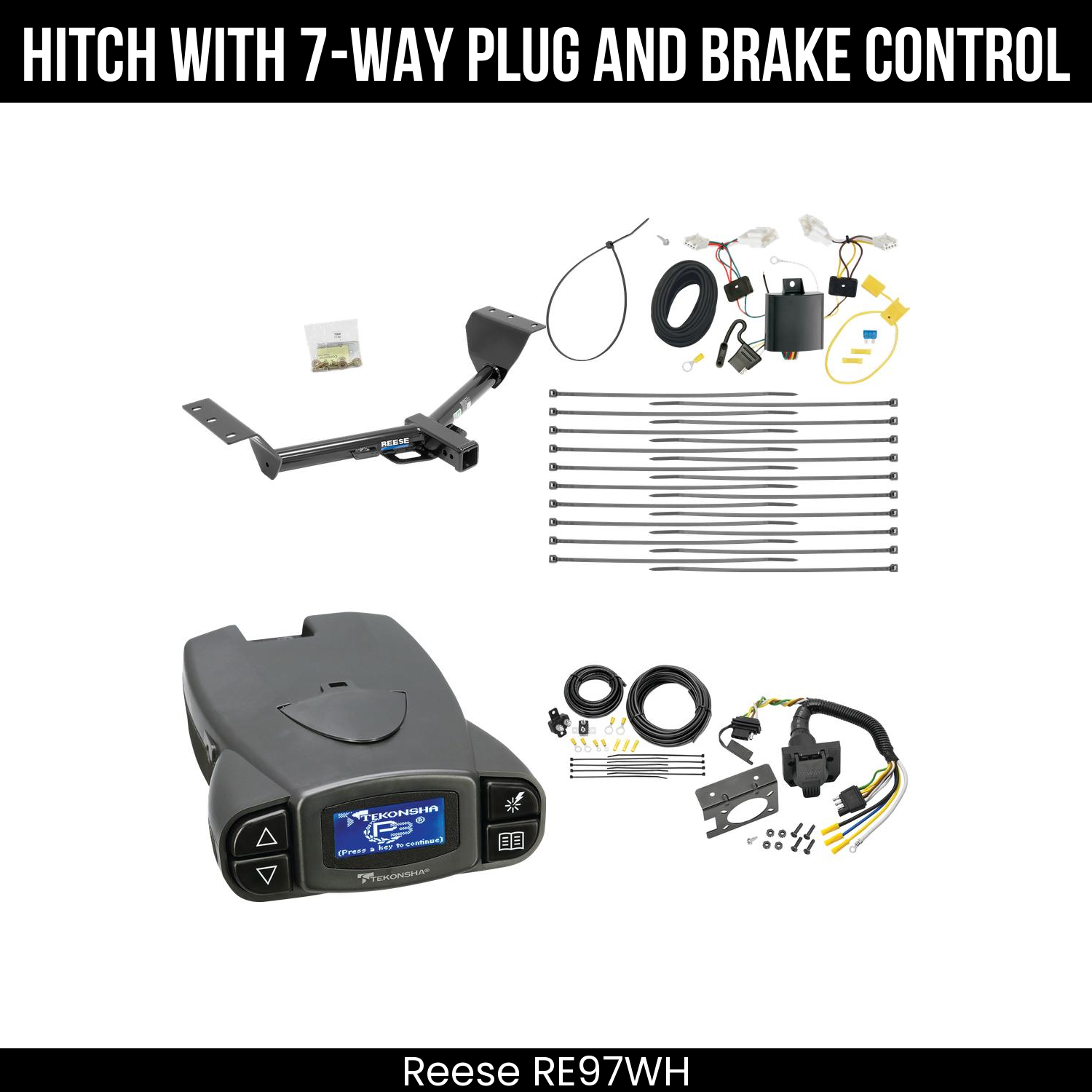 Trailer Hitch , 7-Way , Tekonsha Prodigy P3 Brake Control
