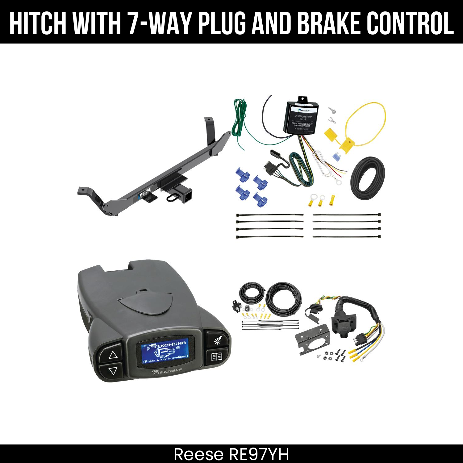 Trailer Hitch , 7-Way , Tekonsha Prodigy P3 Brake Control