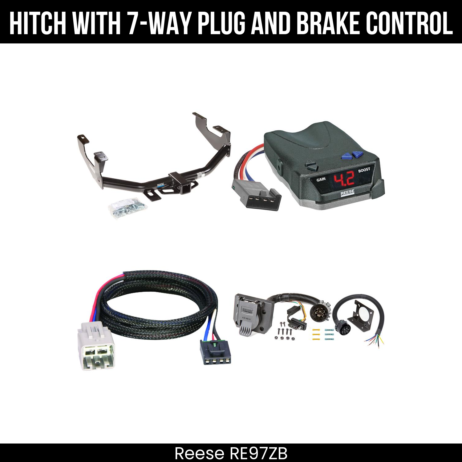 Trailer Hitch , 7-Way , Reese Brake EVN Control