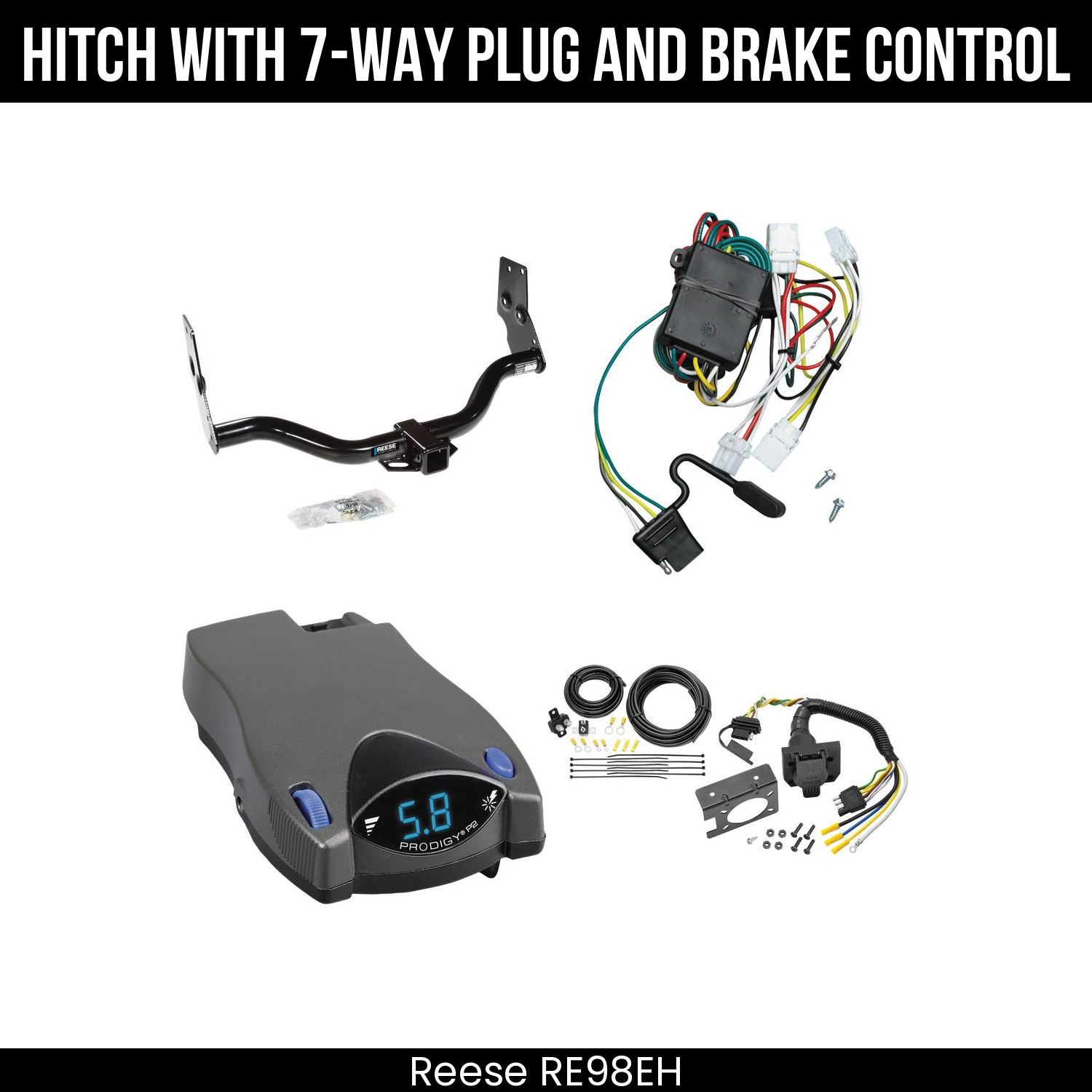 Trailer Hitch , 7-Way , Tekonsha Prodigy P2 Brake Control