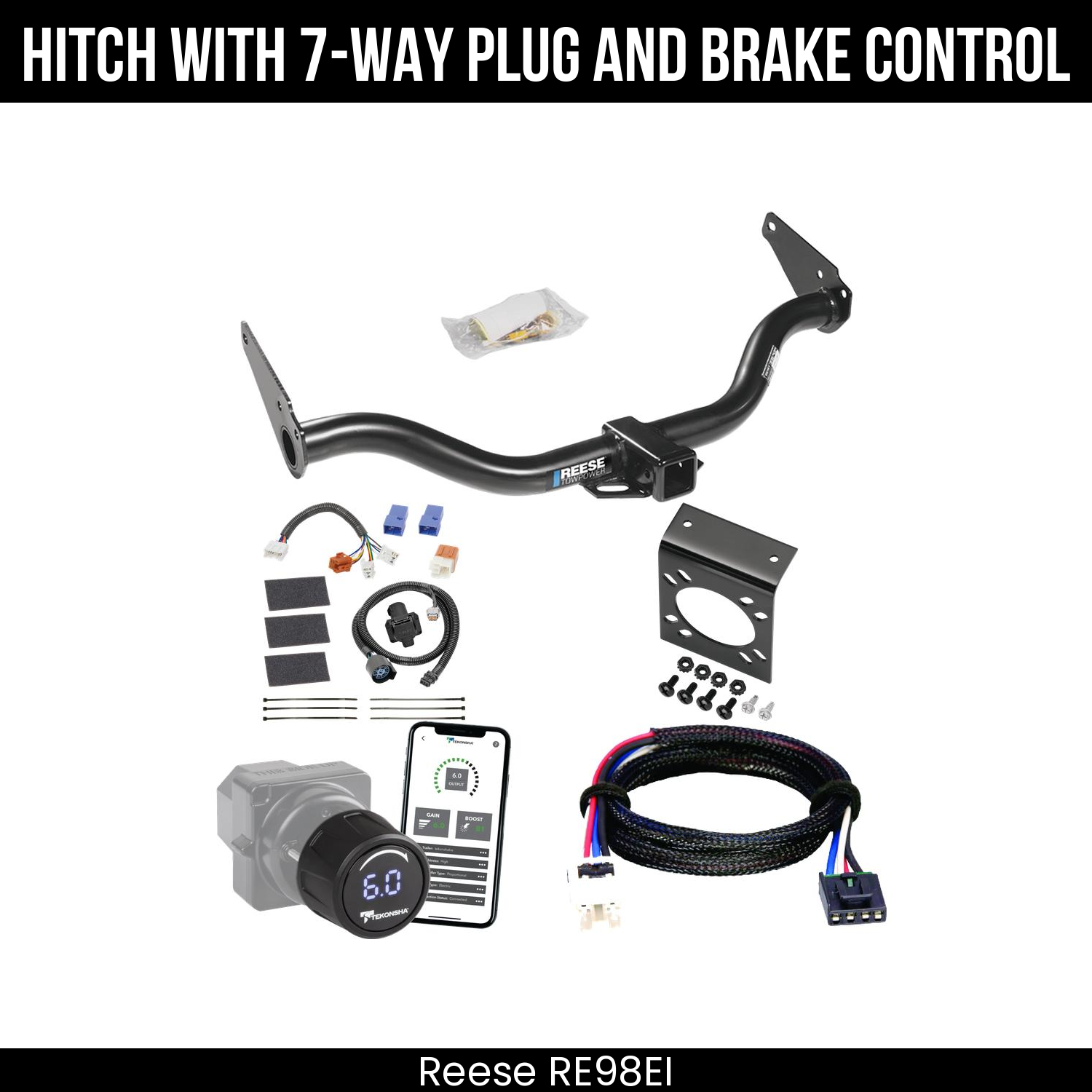 Reese RE98EI Hitch With 7 Way Plug And Brake Control Bundle Featureimg
