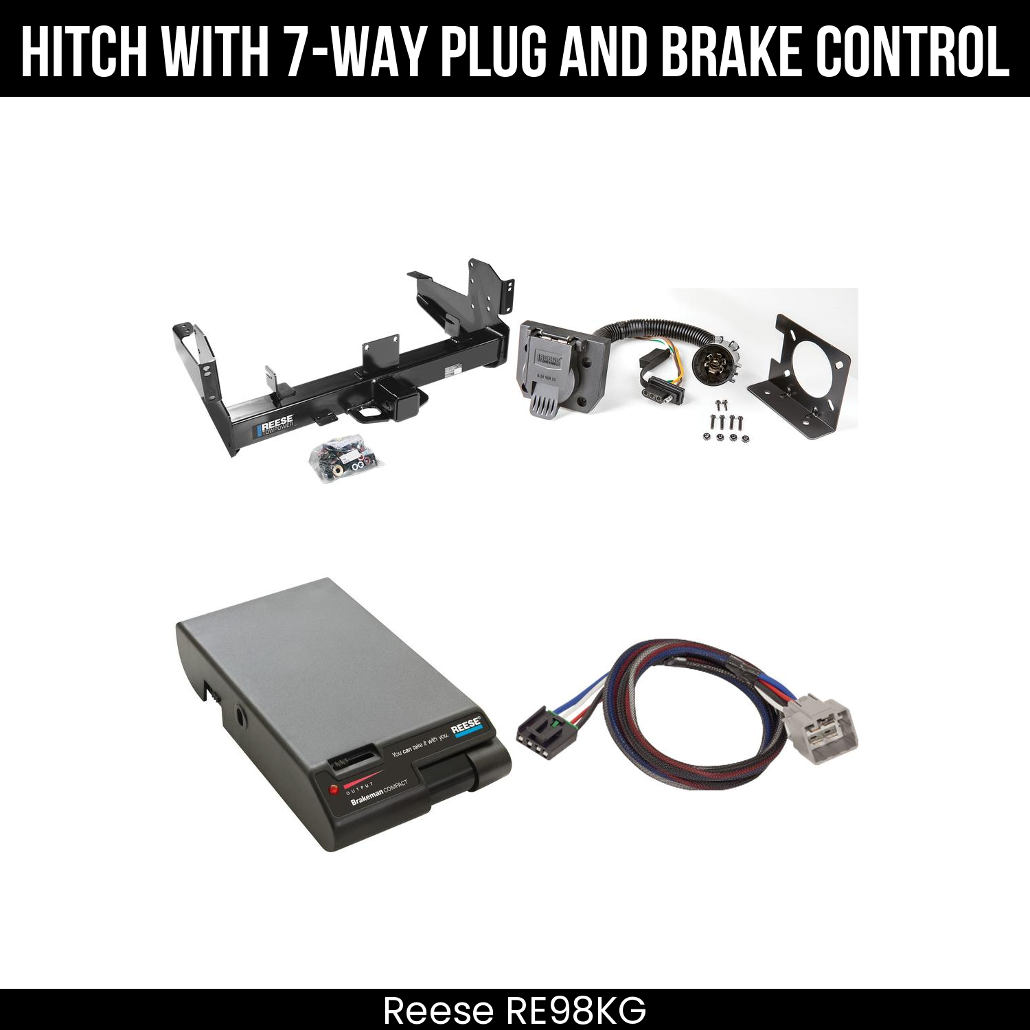 Trailer Hitch , 7-Way , Reese Brakeman Brake Control