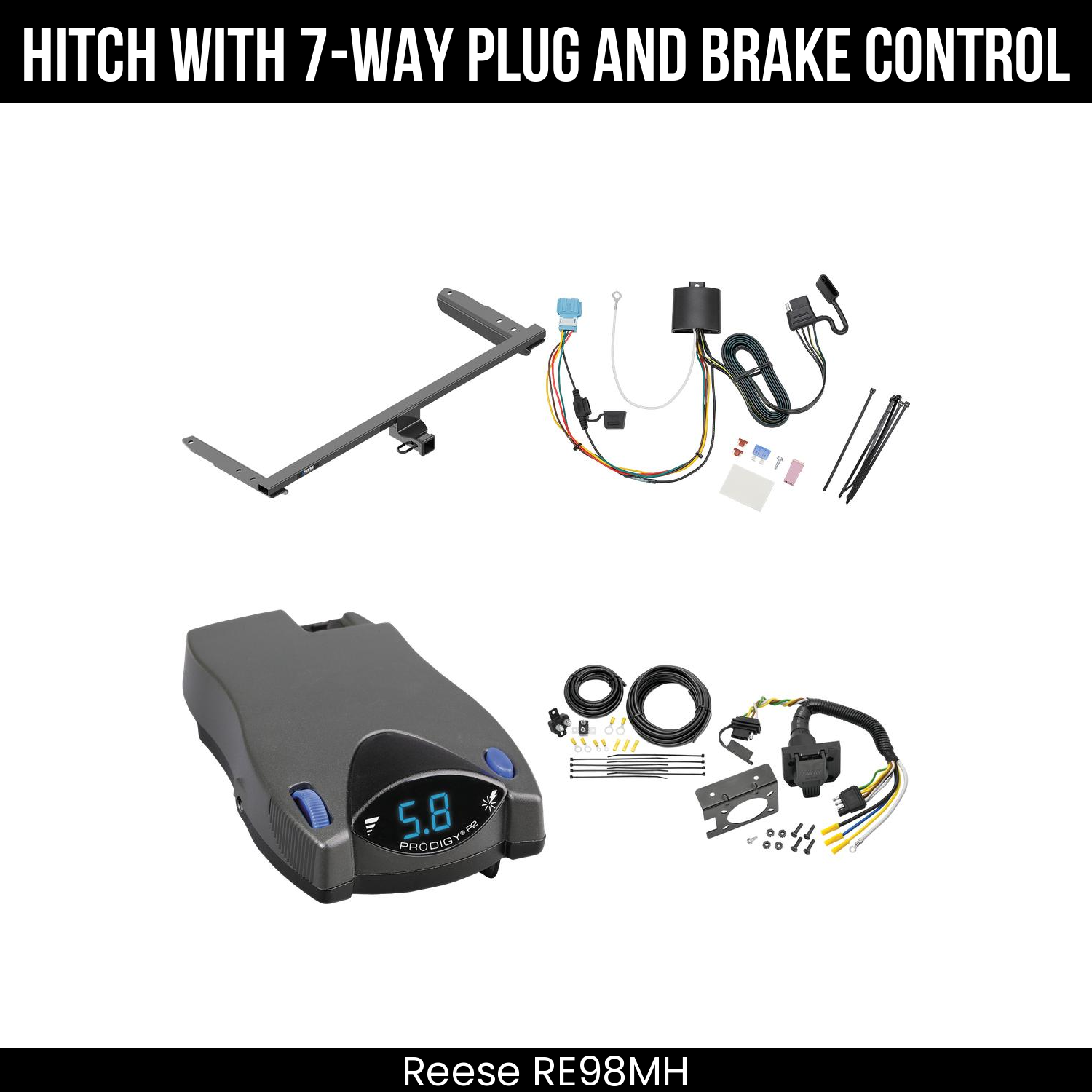 Trailer Hitch , 7-Way , Tekonsha Prodigy P2 Brake Control