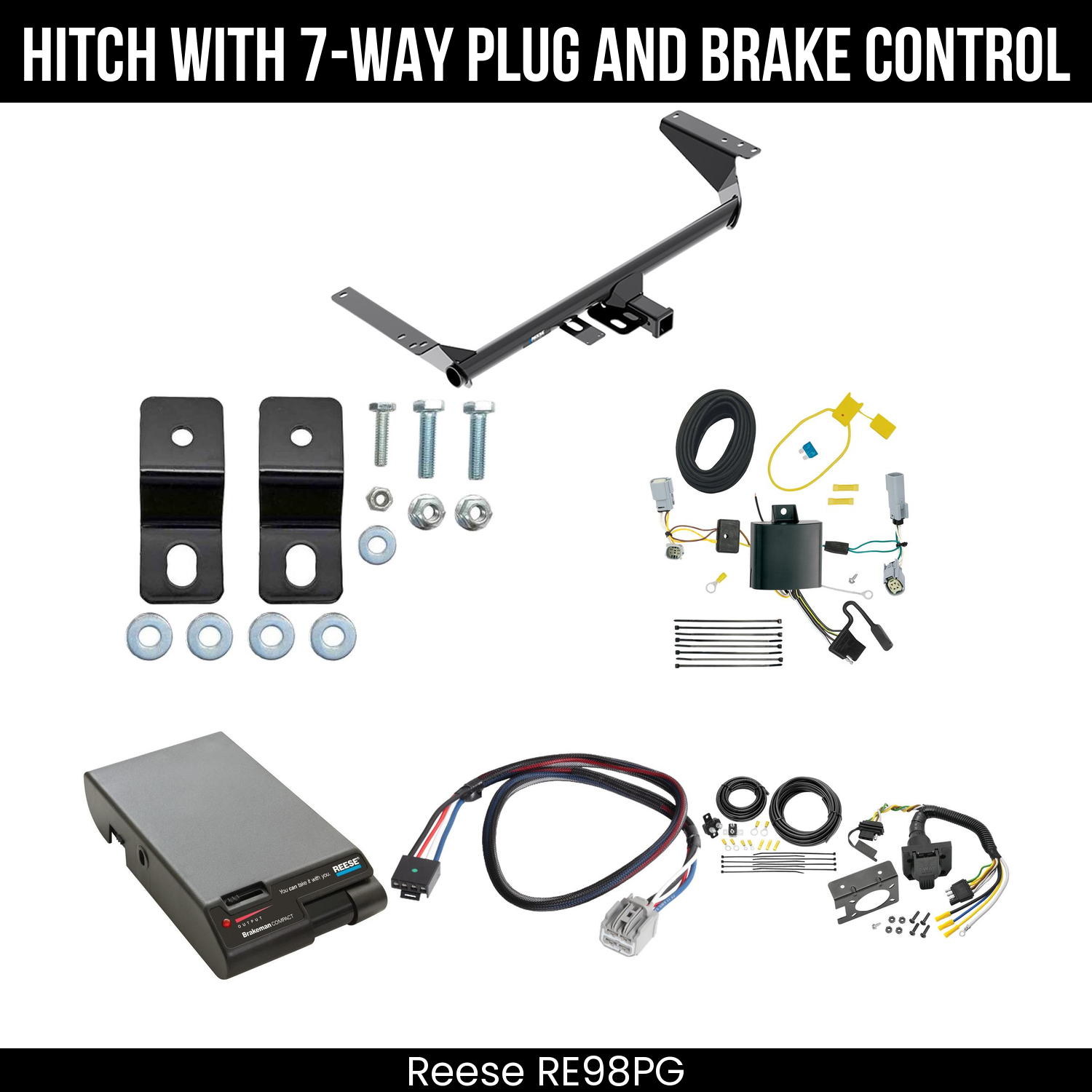 Trailer Hitch , 7-Way , Reese Brakeman Brake Control
