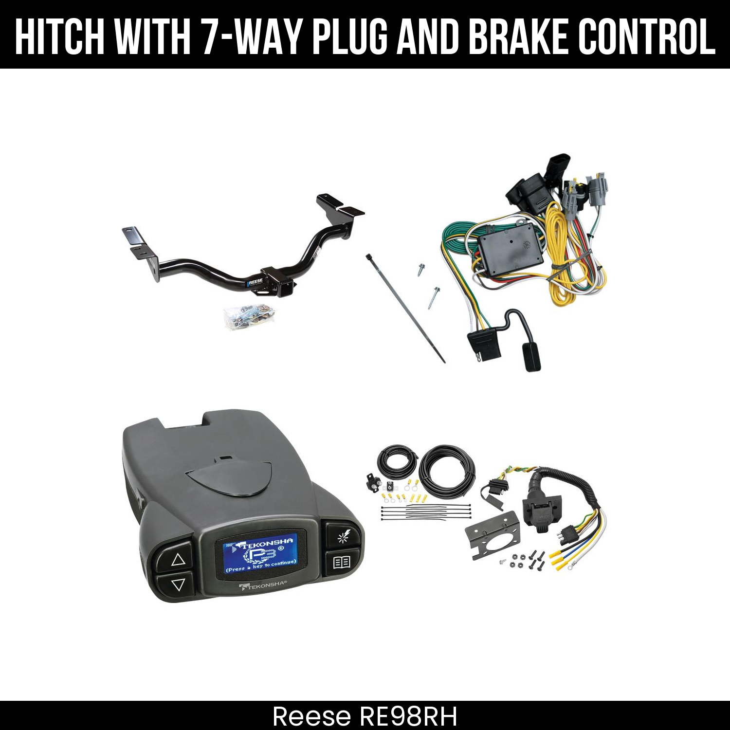 Trailer Hitch , 7-Way , Tekonsha Prodigy P3 Brake Control