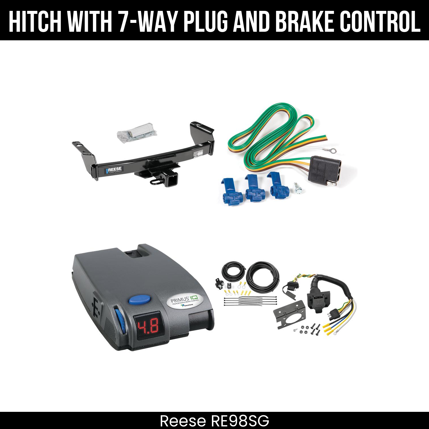 Trailer Hitch , 7-Way , Tekonsha Primus IQ Brake Control