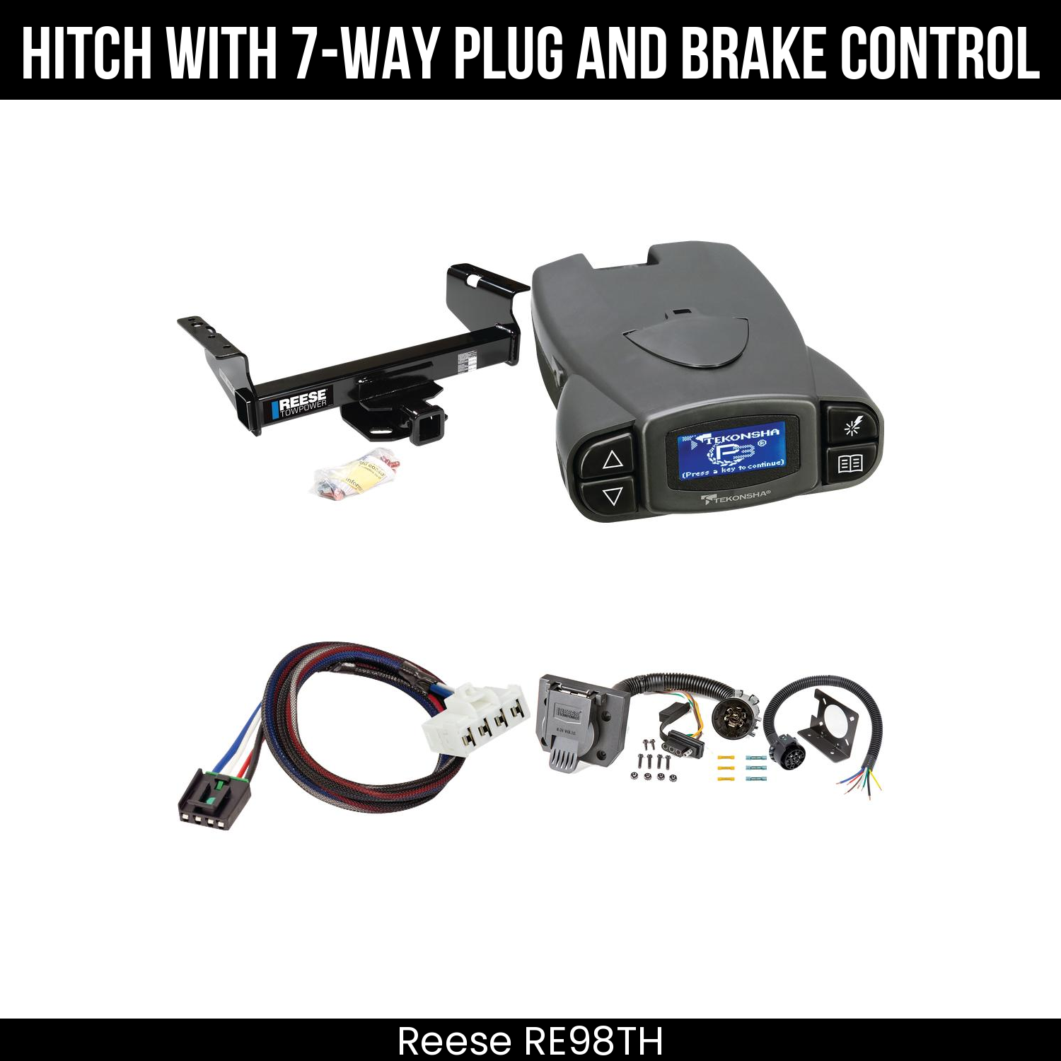 Trailer Hitch , 7-Way , Tekonsha Prodigy P3 Brake Control