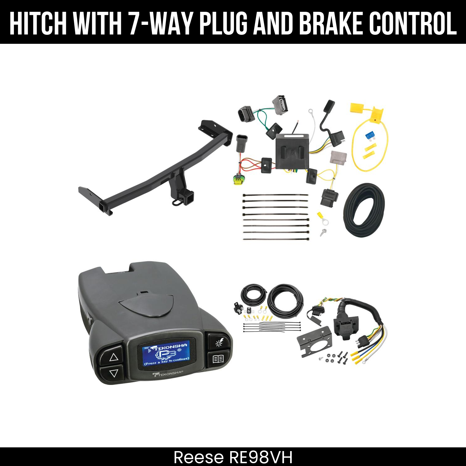 Trailer Hitch , 7-Way , Tekonsha Prodigy P3 Brake Control