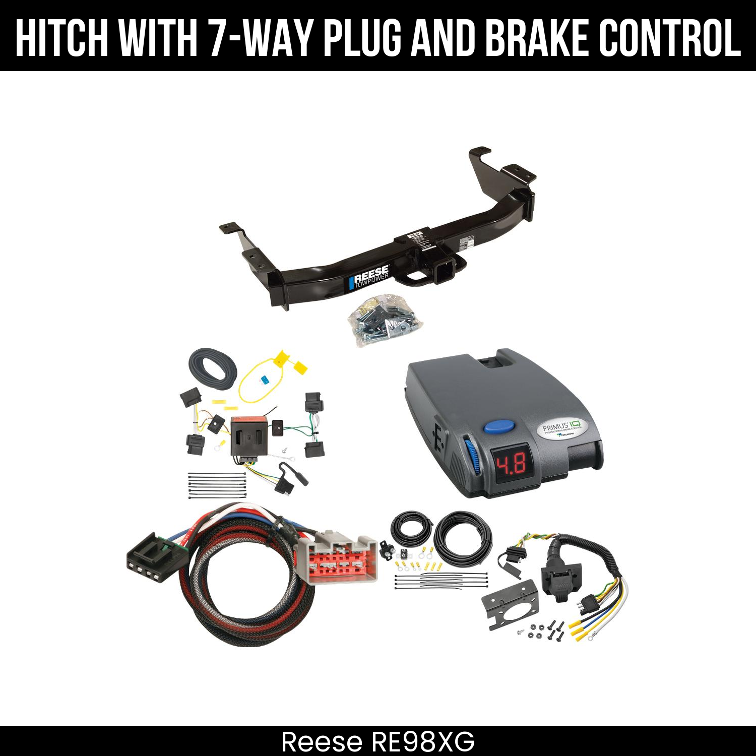Trailer Hitch , 7-Way , Tekonsha Primus IQ Brake Control