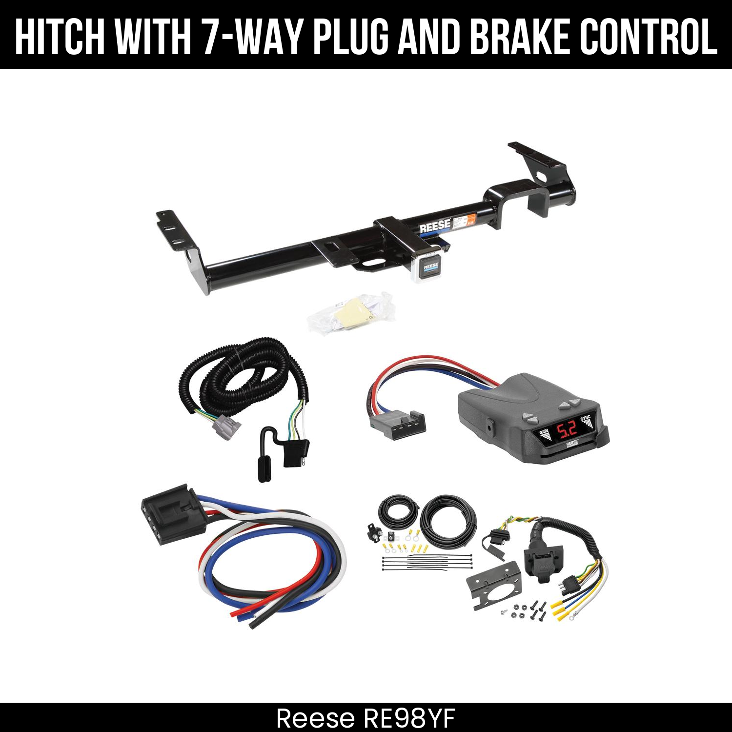 Trailer Hitch , 7-Way , Reese Brakeman IV Brake Control
