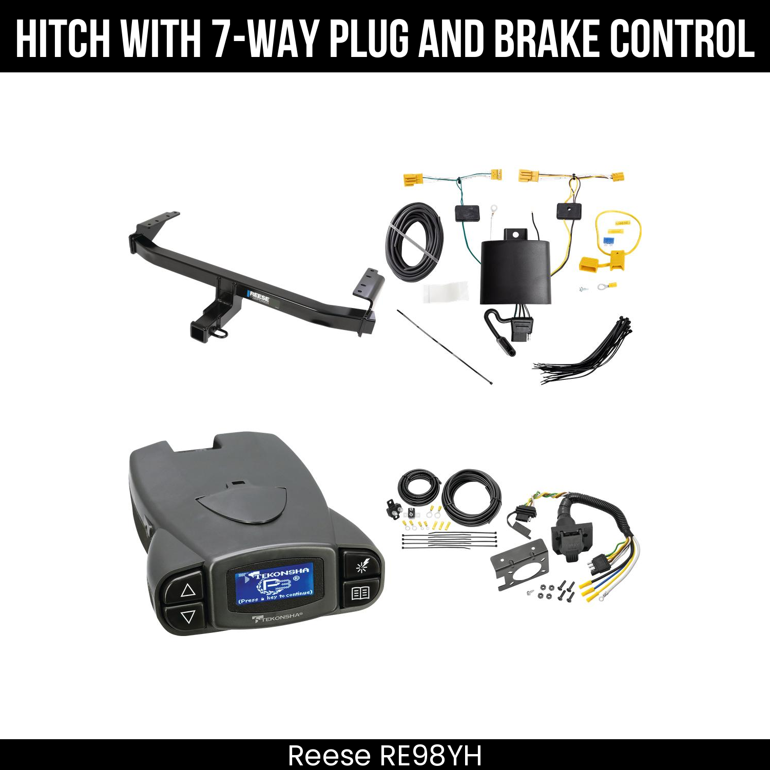 Trailer Hitch , 7-Way , Tekonsha Prodigy P3 Brake Control