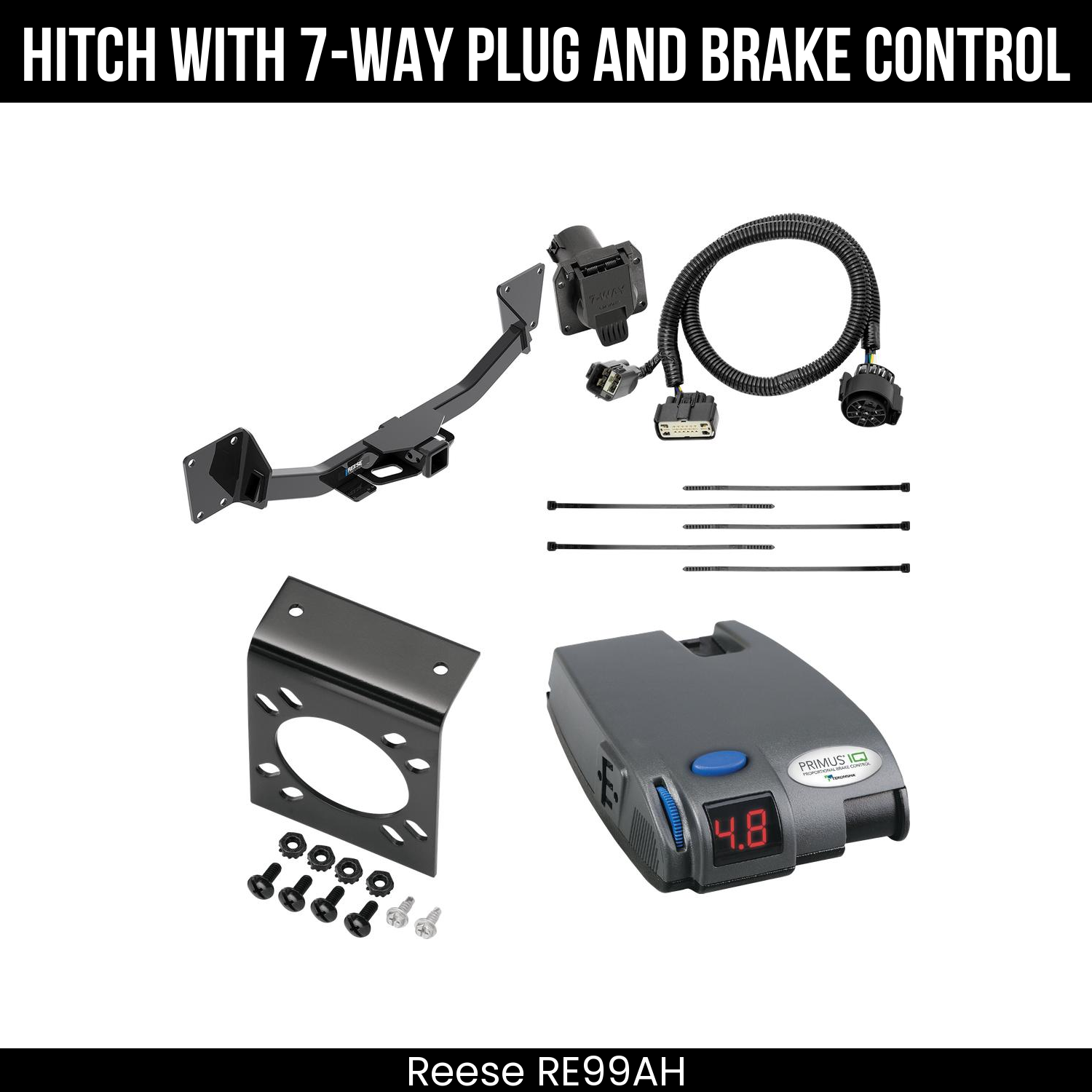 Trailer Hitch , 7-Way , Tekonsha Primus IQ Brake Control