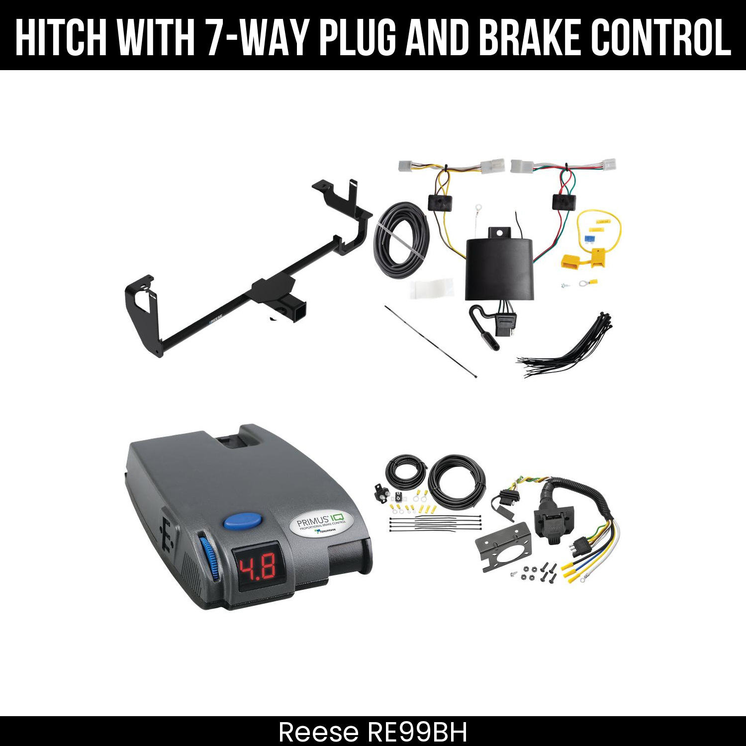 Trailer Hitch , 7-Way , Tekonsha Primus IQ Brake Control
