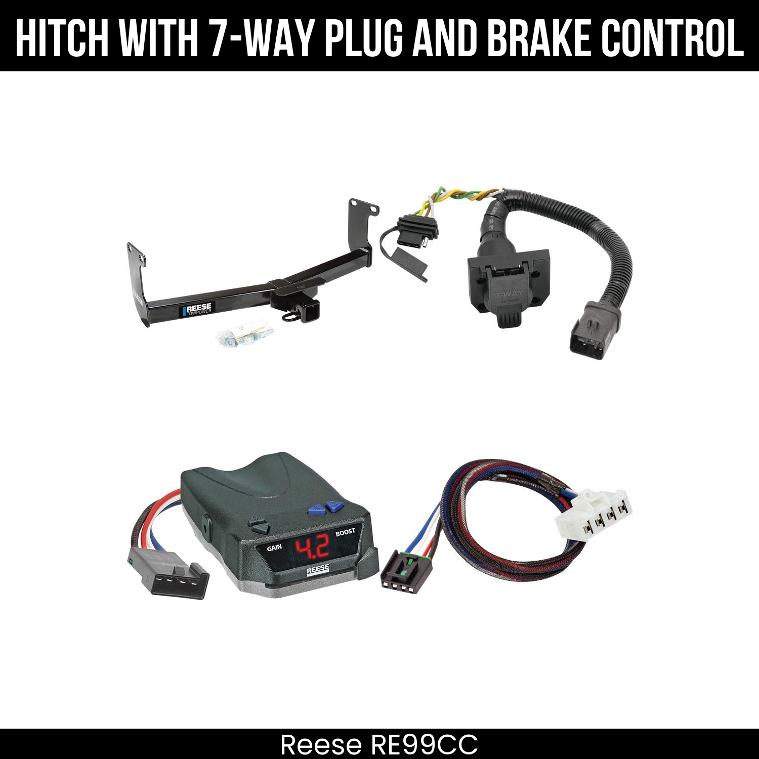 Trailer Hitch , 7-Way , Reese Brake EVN Control