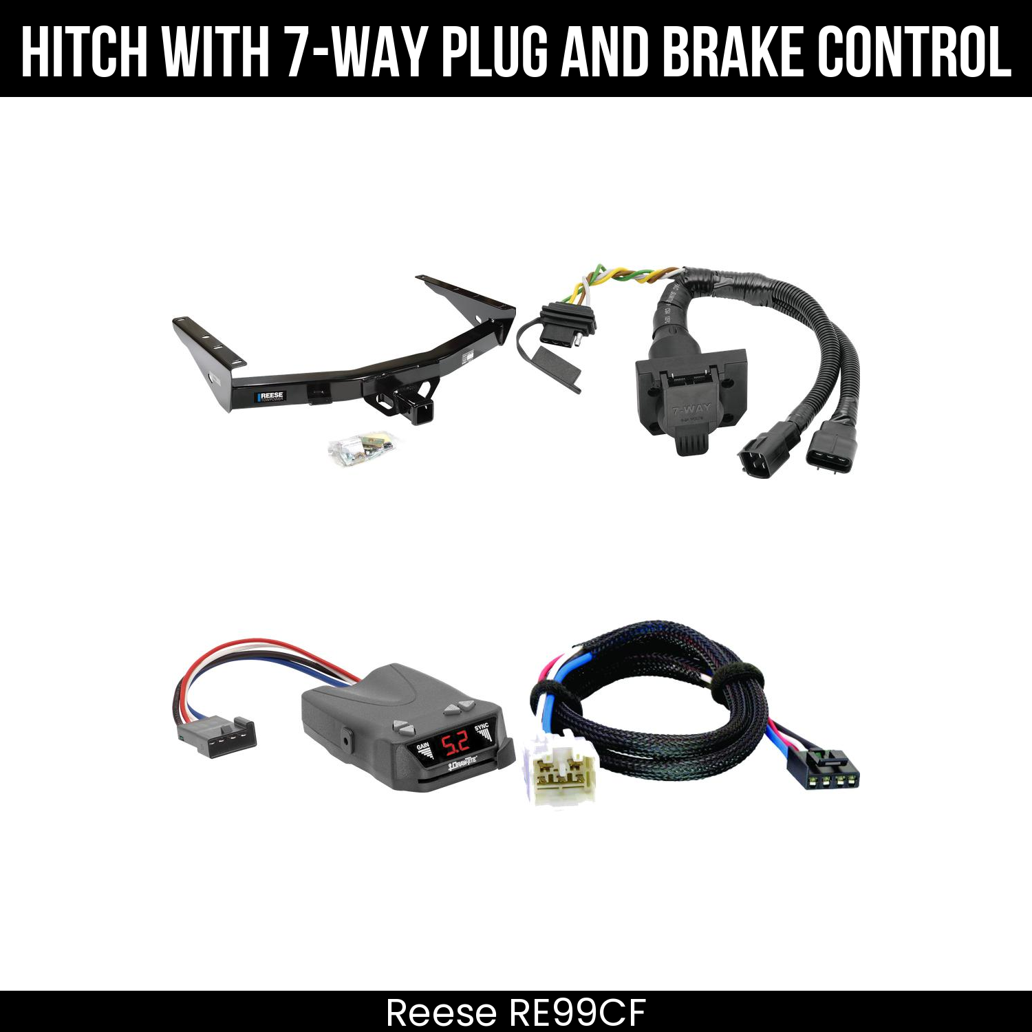 Trailer Hitch , 7-Way , Draw-Tite Activator IV Brake Control