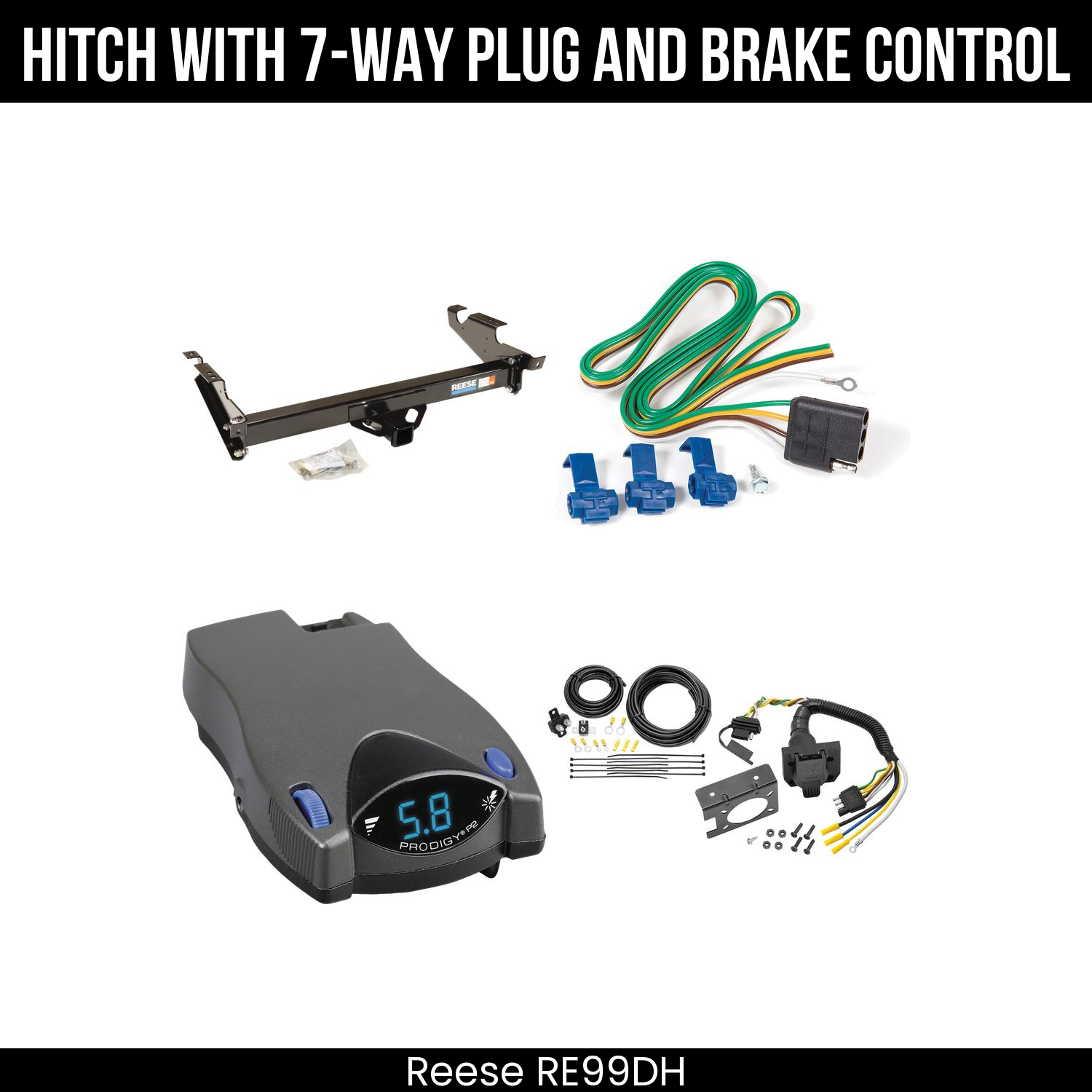 Trailer Hitch , 7-Way , Tekonsha Prodigy P2 Brake Control
