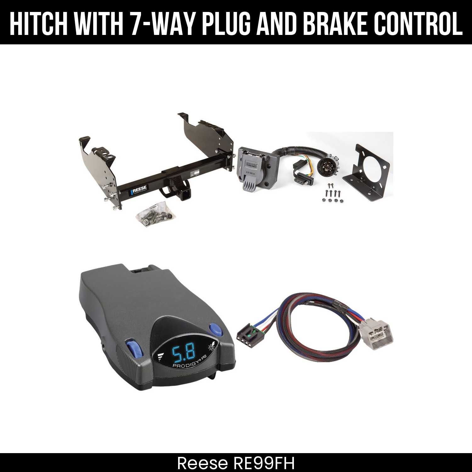 Trailer Hitch , 7-Way , Tekonsha Prodigy P2 Brake Control