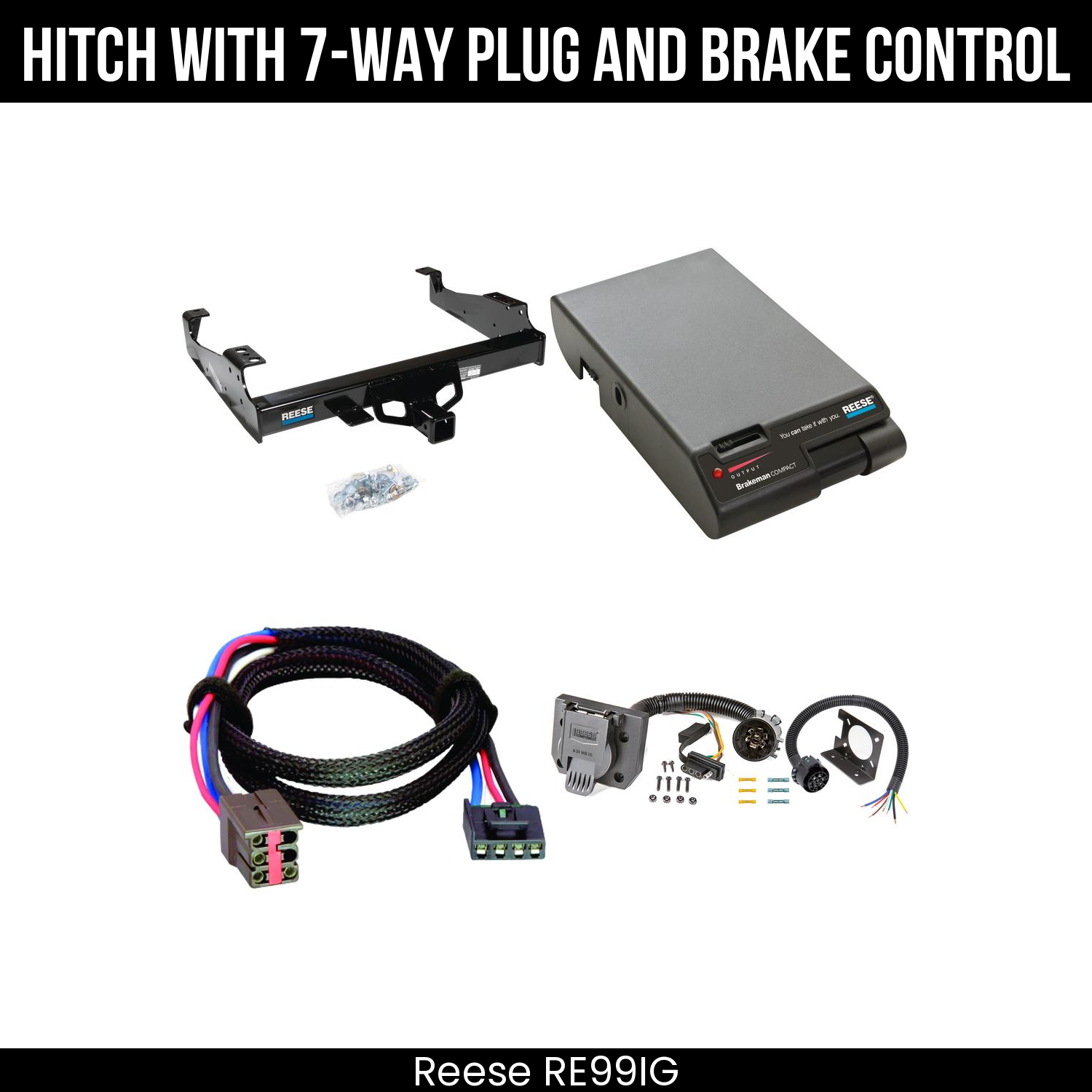 Trailer Hitch , 7-Way , Reese Brakeman Brake Control