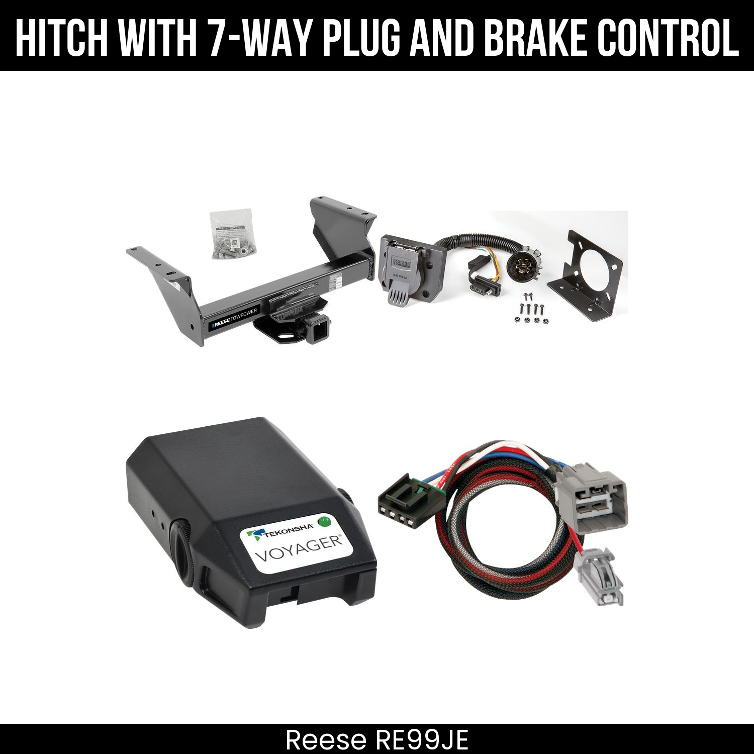 Trailer Hitch , 7-Way , Tekonsha Voyager Brake Control