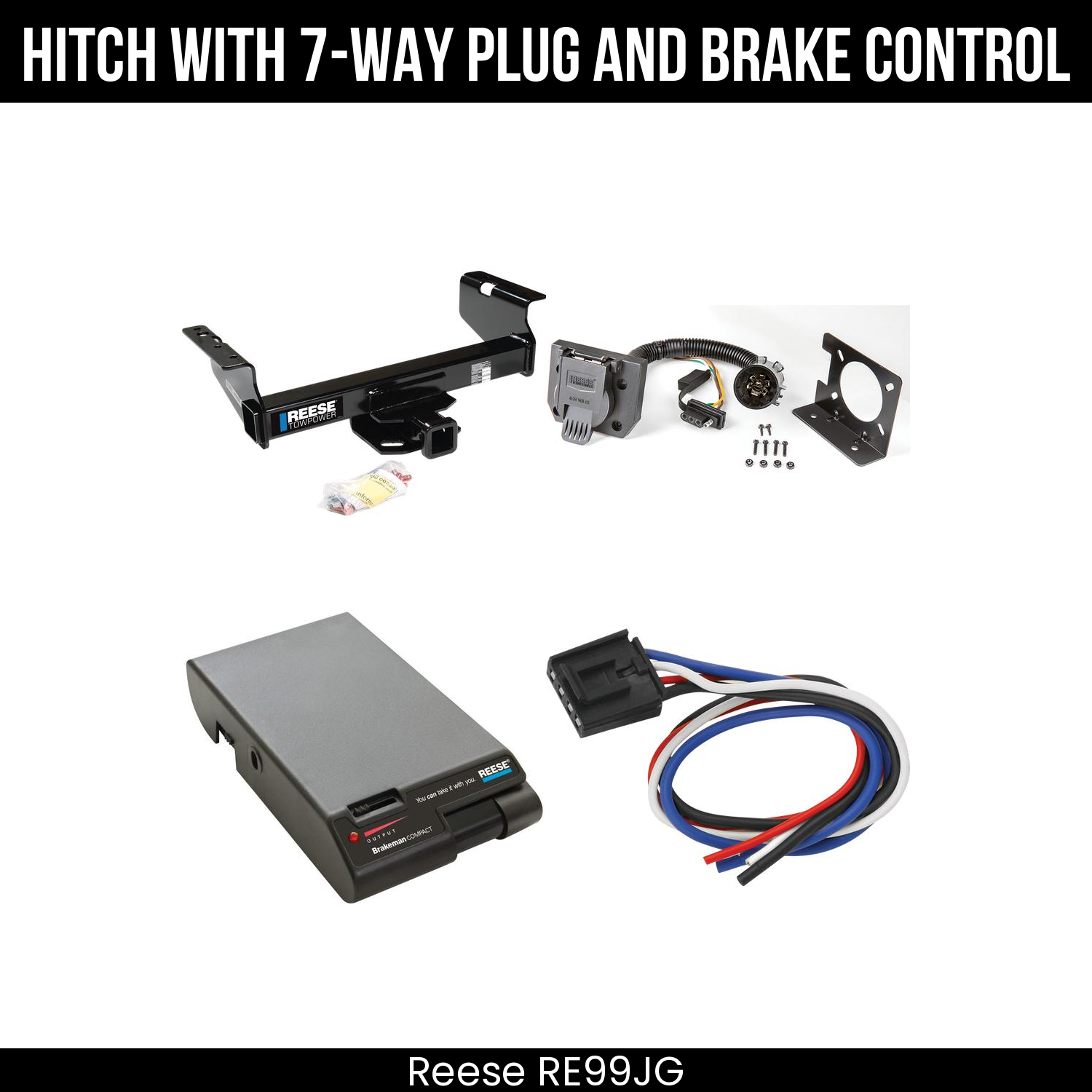 Trailer Hitch , 7-Way , Reese Brakeman Brake Control