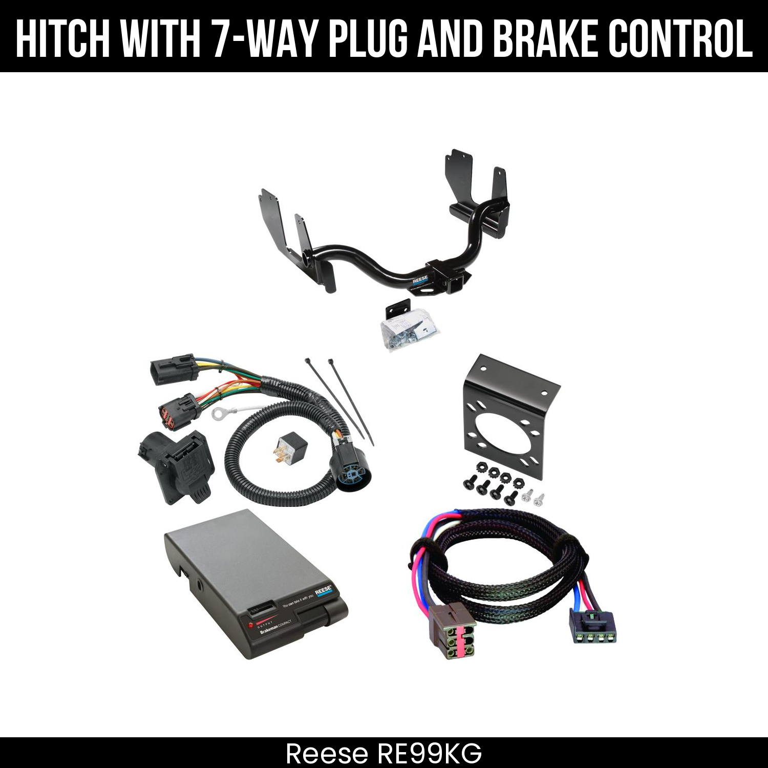 Trailer Hitch , 7-Way , Reese Brakeman Brake Control