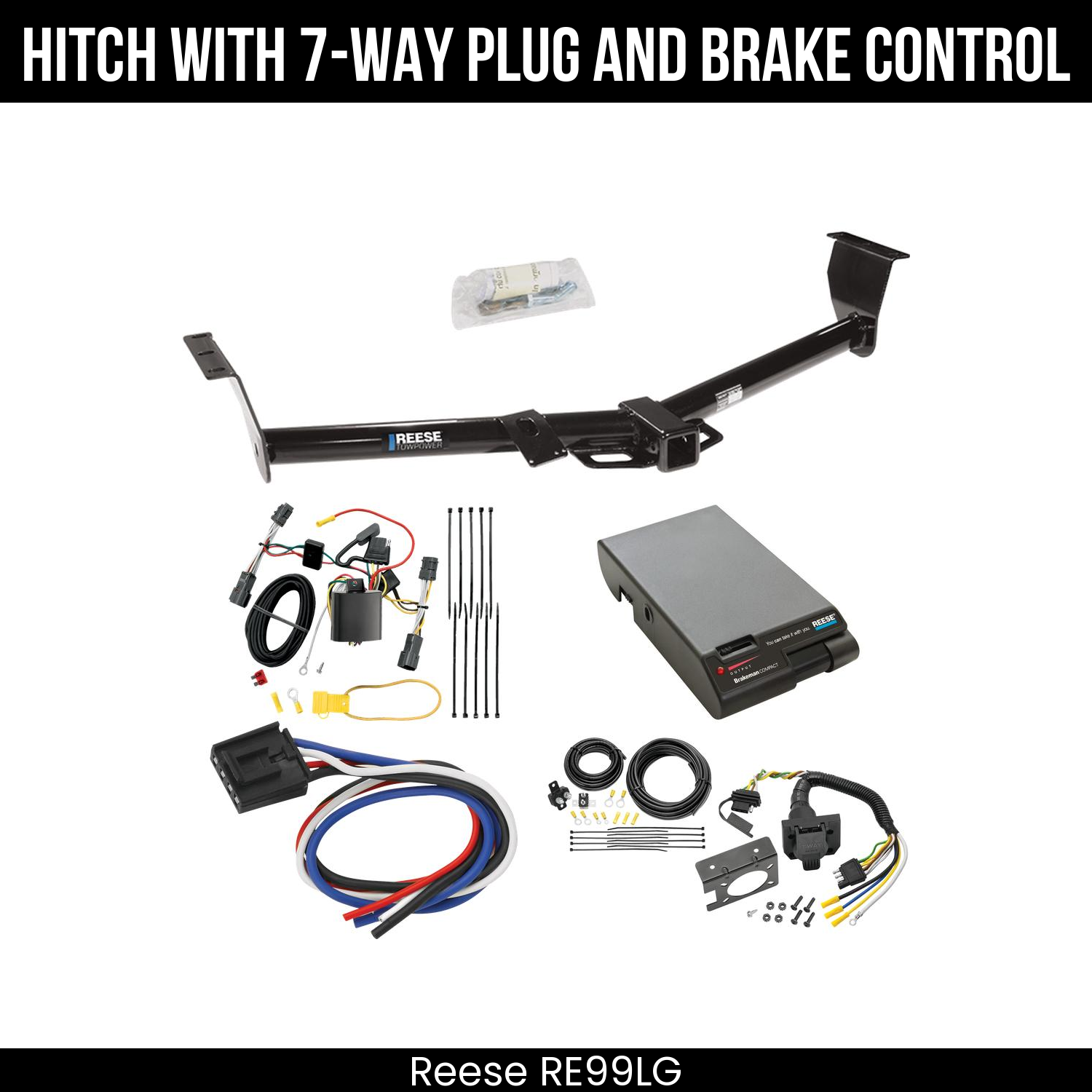 Trailer Hitch , 7-Way , Reese Brakeman Brake Control