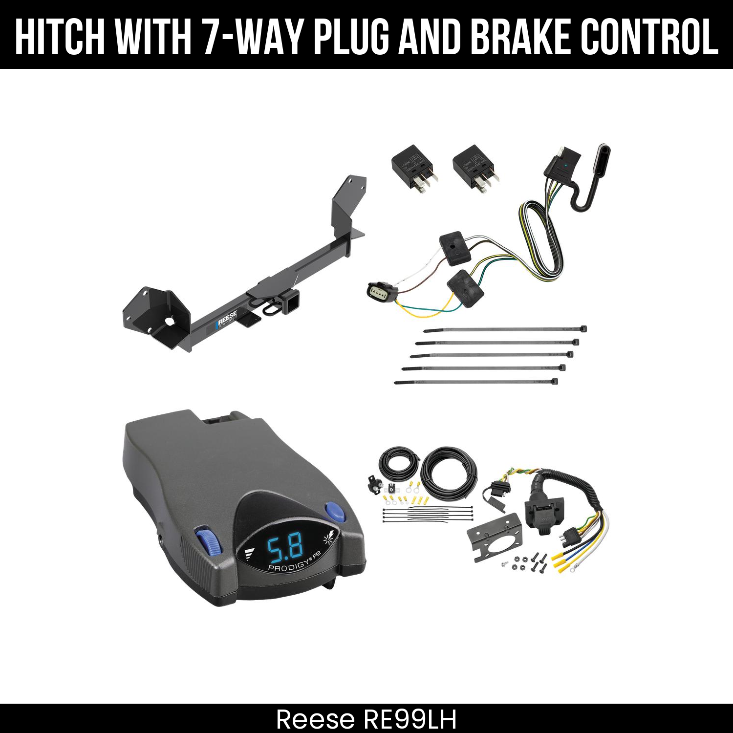 Trailer Hitch , 7-Way , Tekonsha Prodigy P2 Brake Control