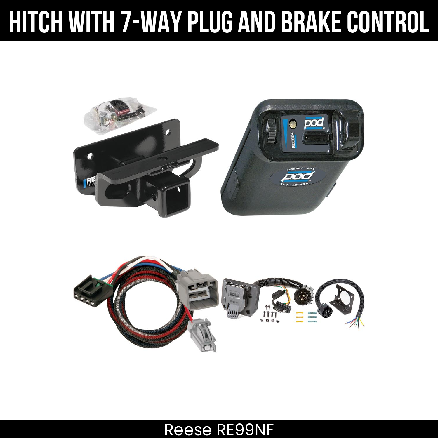Trailer Hitch , 7-Way , Reese POD Brake Control