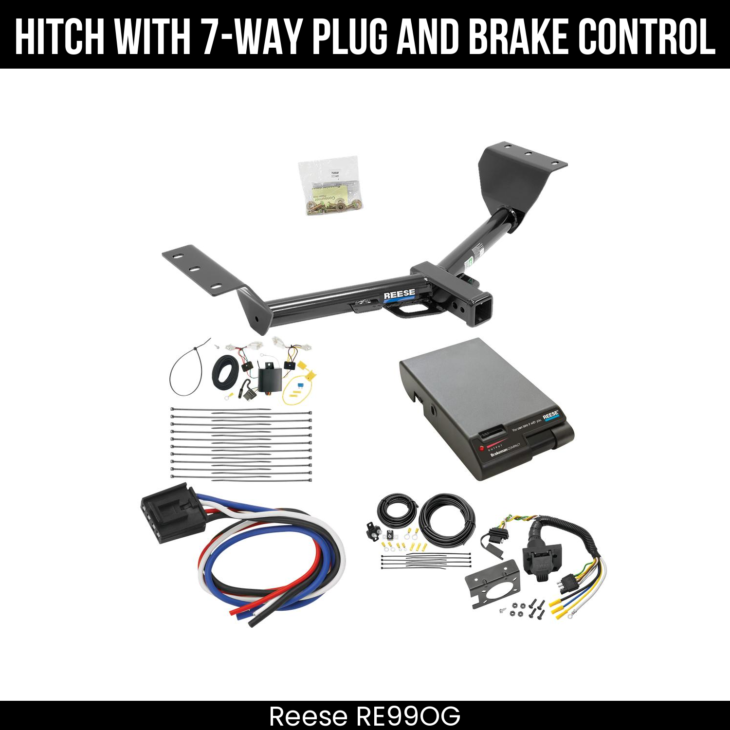 Reese RE99OG Hitch With 7 Way Plug And Brake Control Bundle Featureimg