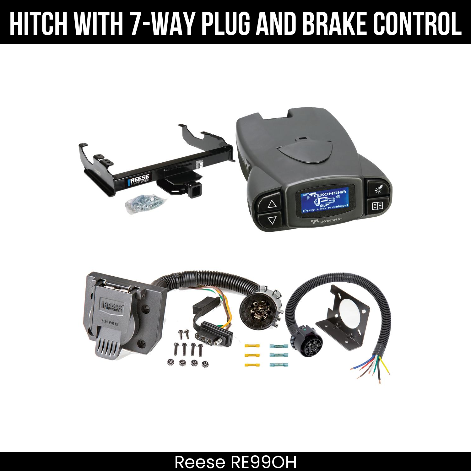 Trailer Hitch , 7-Way , Tekonsha Prodigy P3 Brake Control
