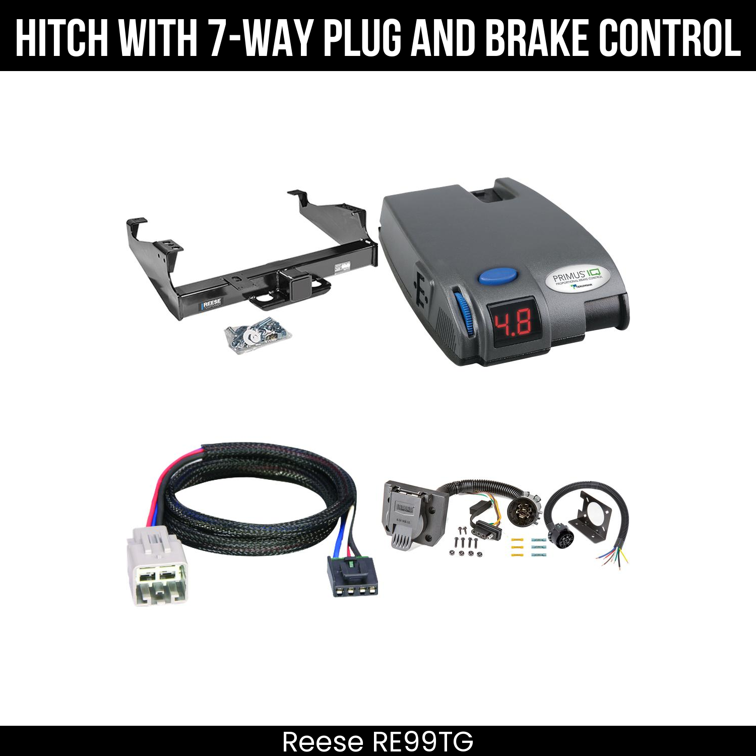Trailer Hitch , 7-Way , Tekonsha Primus IQ Brake Control