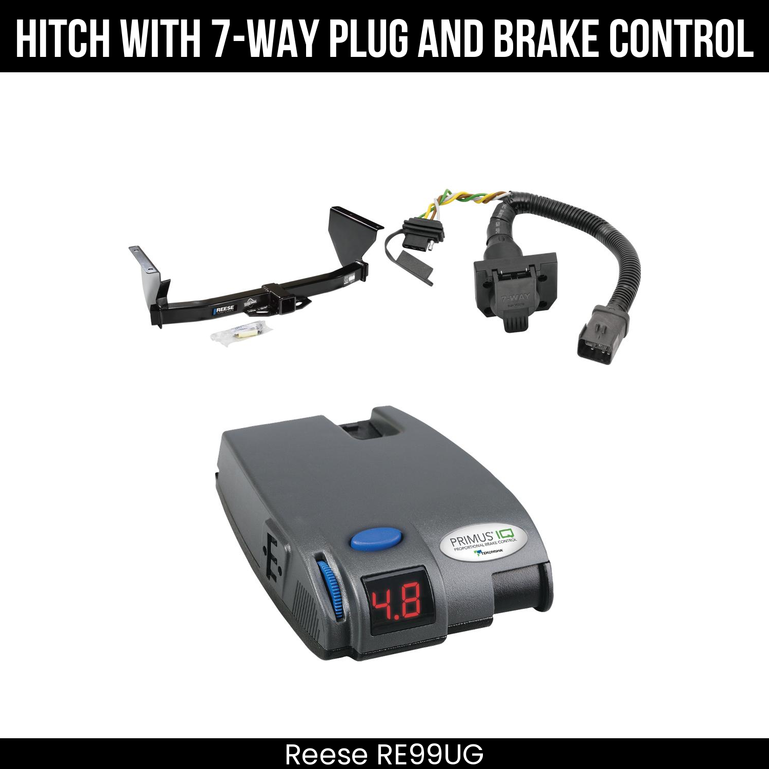 Trailer Hitch , 7-Way , Tekonsha Primus IQ Brake Control