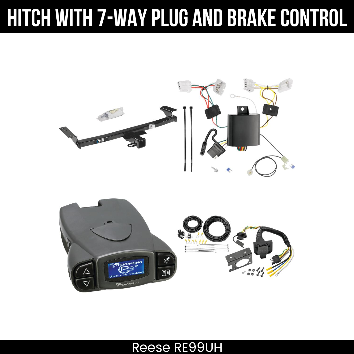 Trailer Hitch , 7-Way , Tekonsha Prodigy P3 Brake Control