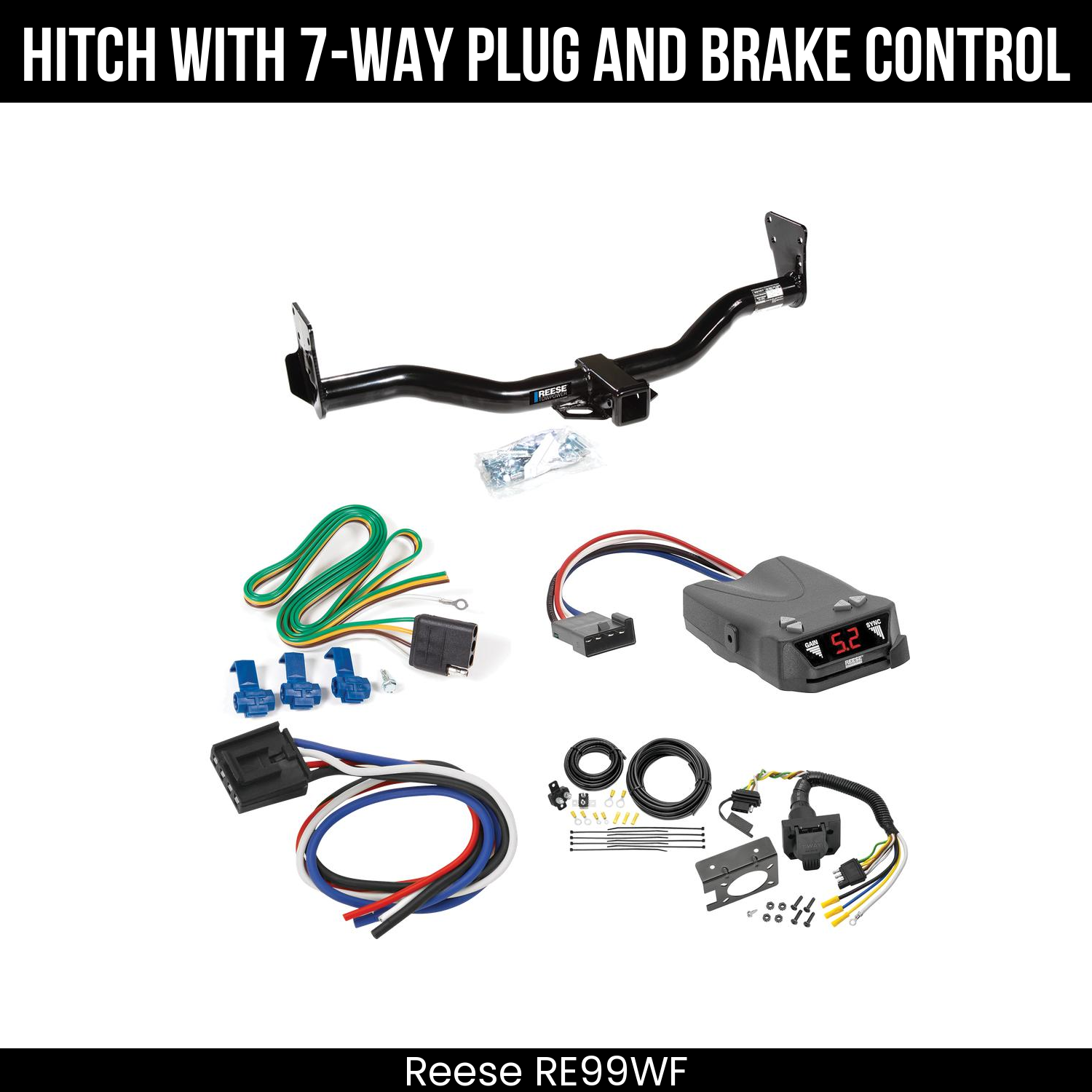 Trailer Hitch , 7-Way , Reese Brakeman IV Brake Control