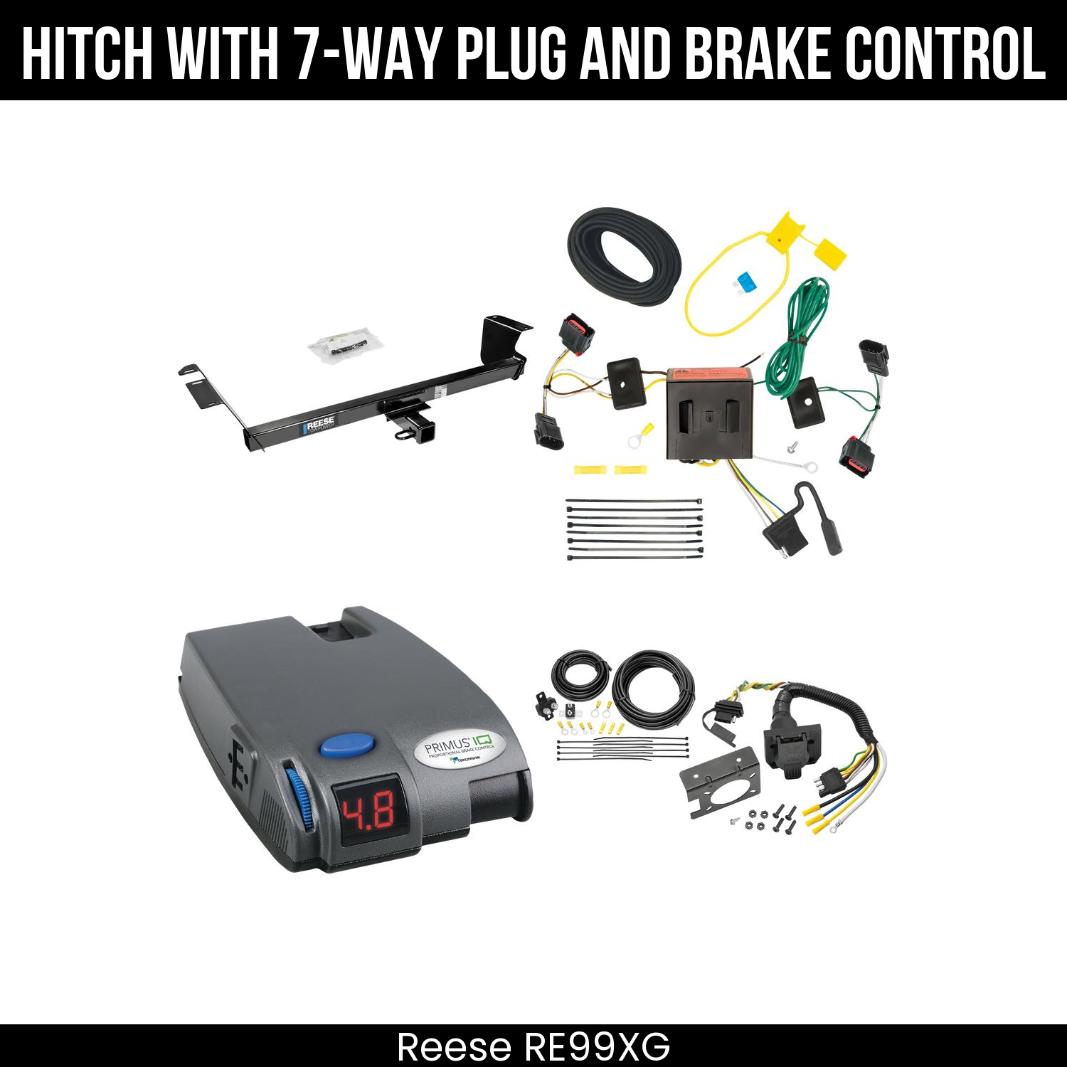 Trailer Hitch , 7-Way , Tekonsha Primus IQ Brake Control
