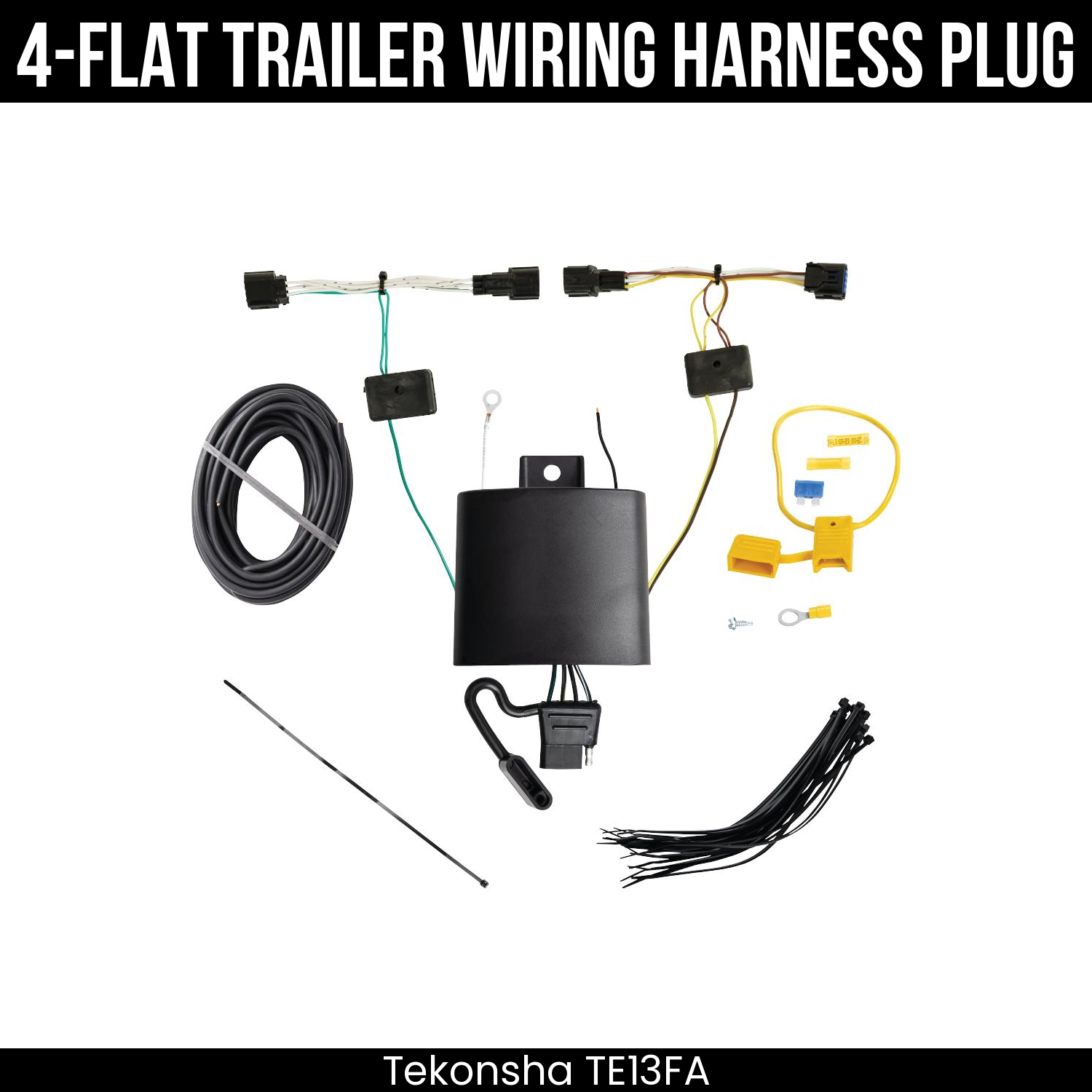 Trailer Wiring 4-Flat Plug Only