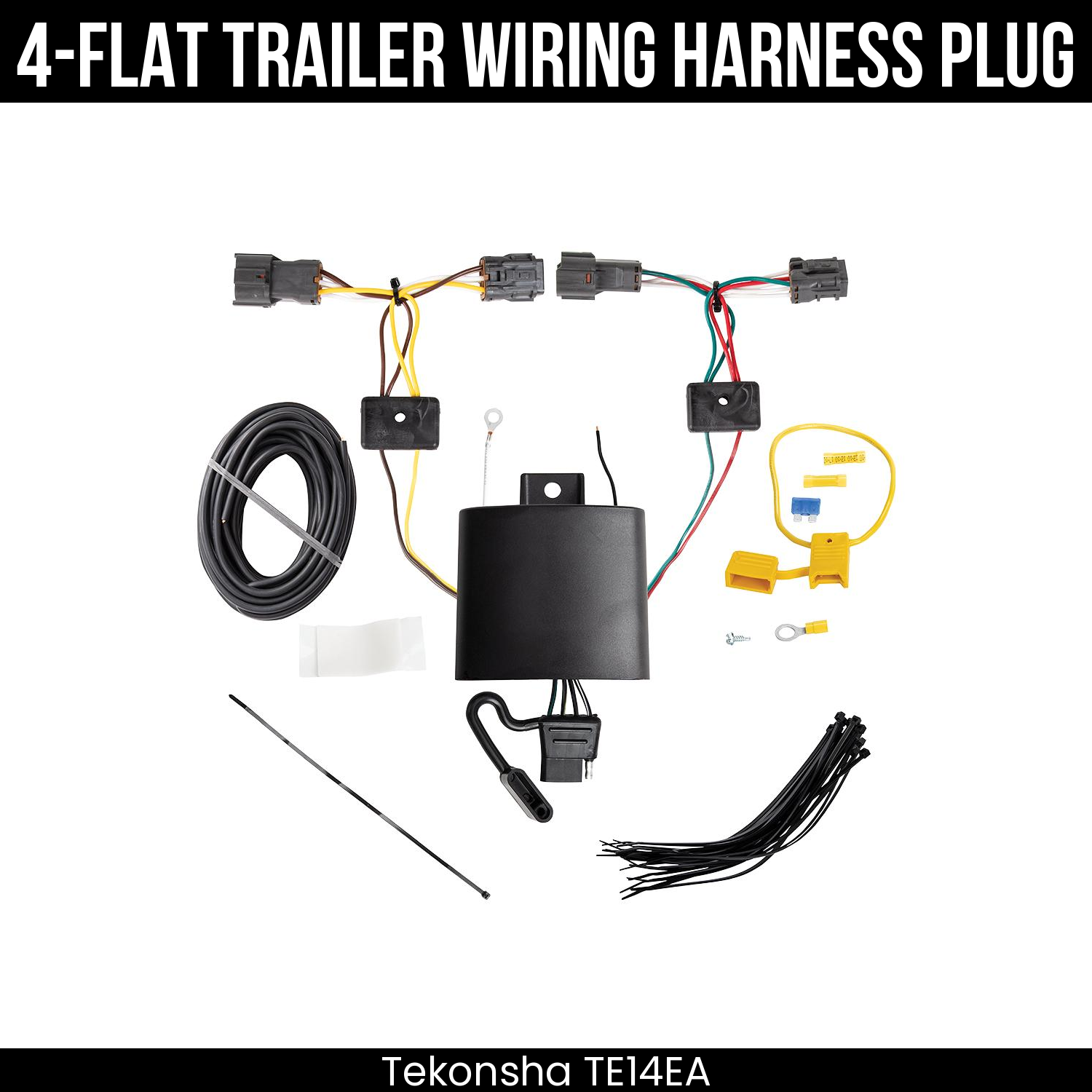 Trailer Wiring 4-Flat Plug Only