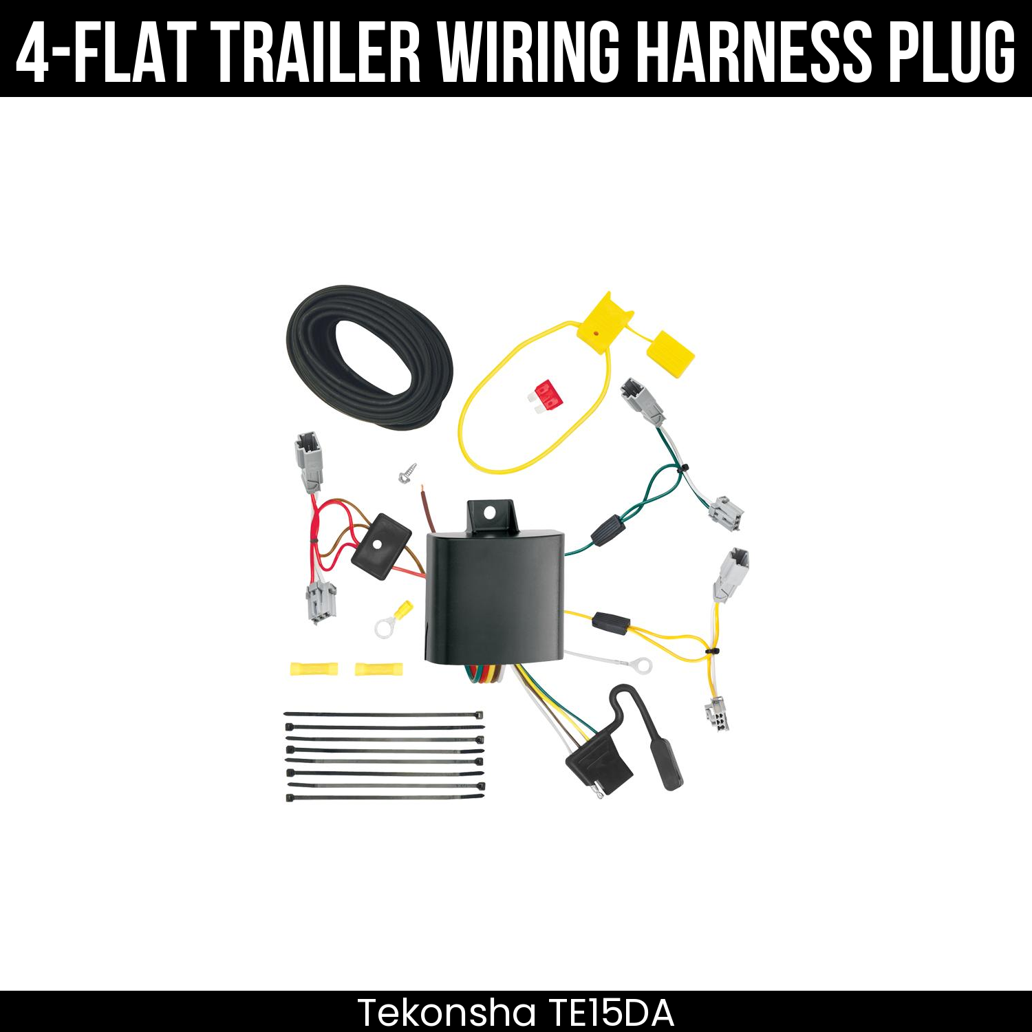 Trailer Wiring 4-Flat Plug Only
